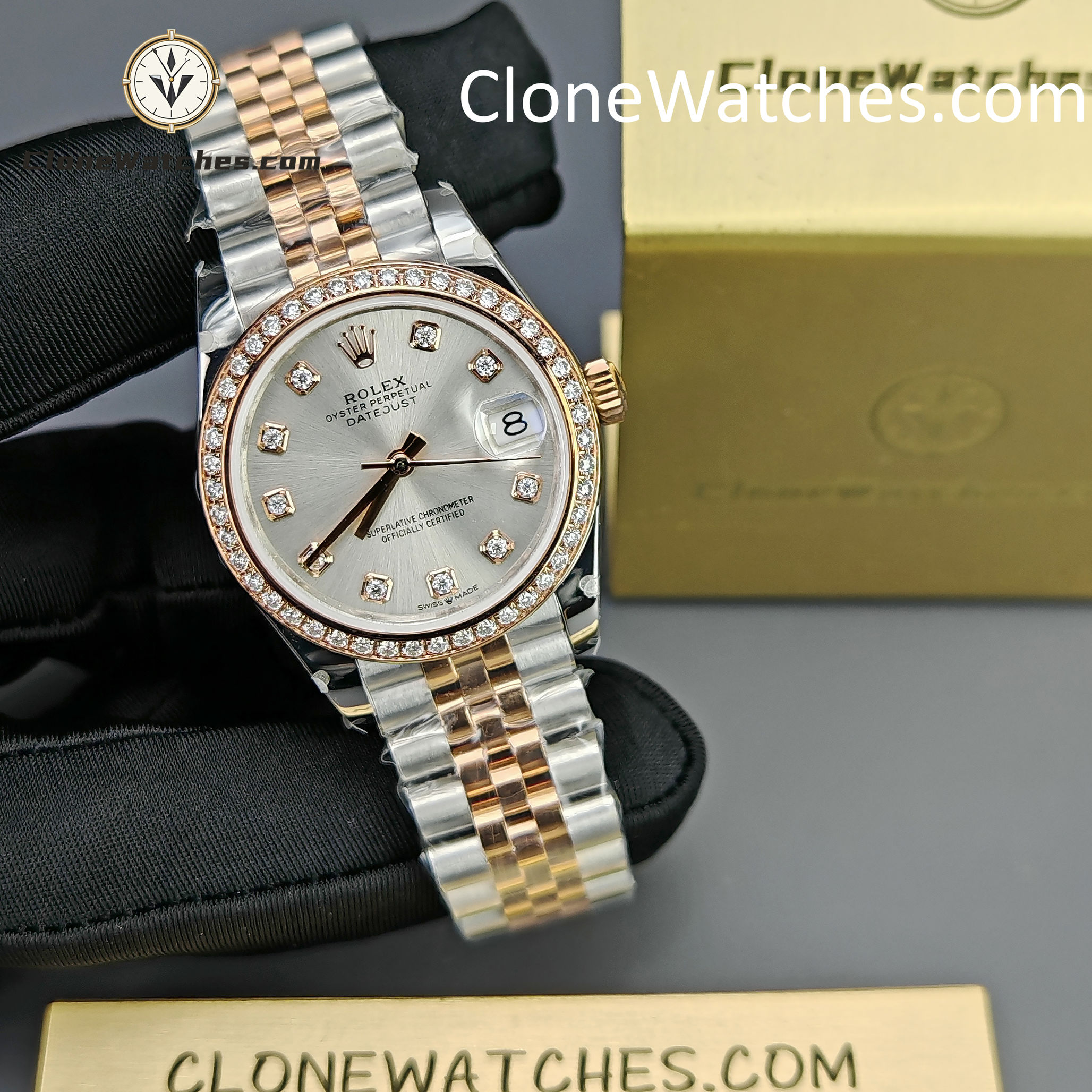 Rolex Super Clone Watches 1:1 DateJust m278381rbr-0016 Jubilee 31MM 2236 Movement