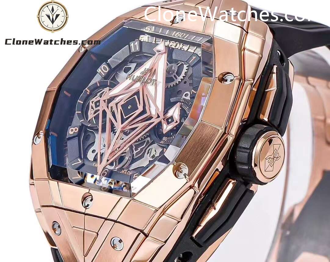 Hublot Super Clone Watches 1:1 Spirit of Big Bang Sang Bleu Rose Gold Blue 648.OX.0151.RX.MXM24