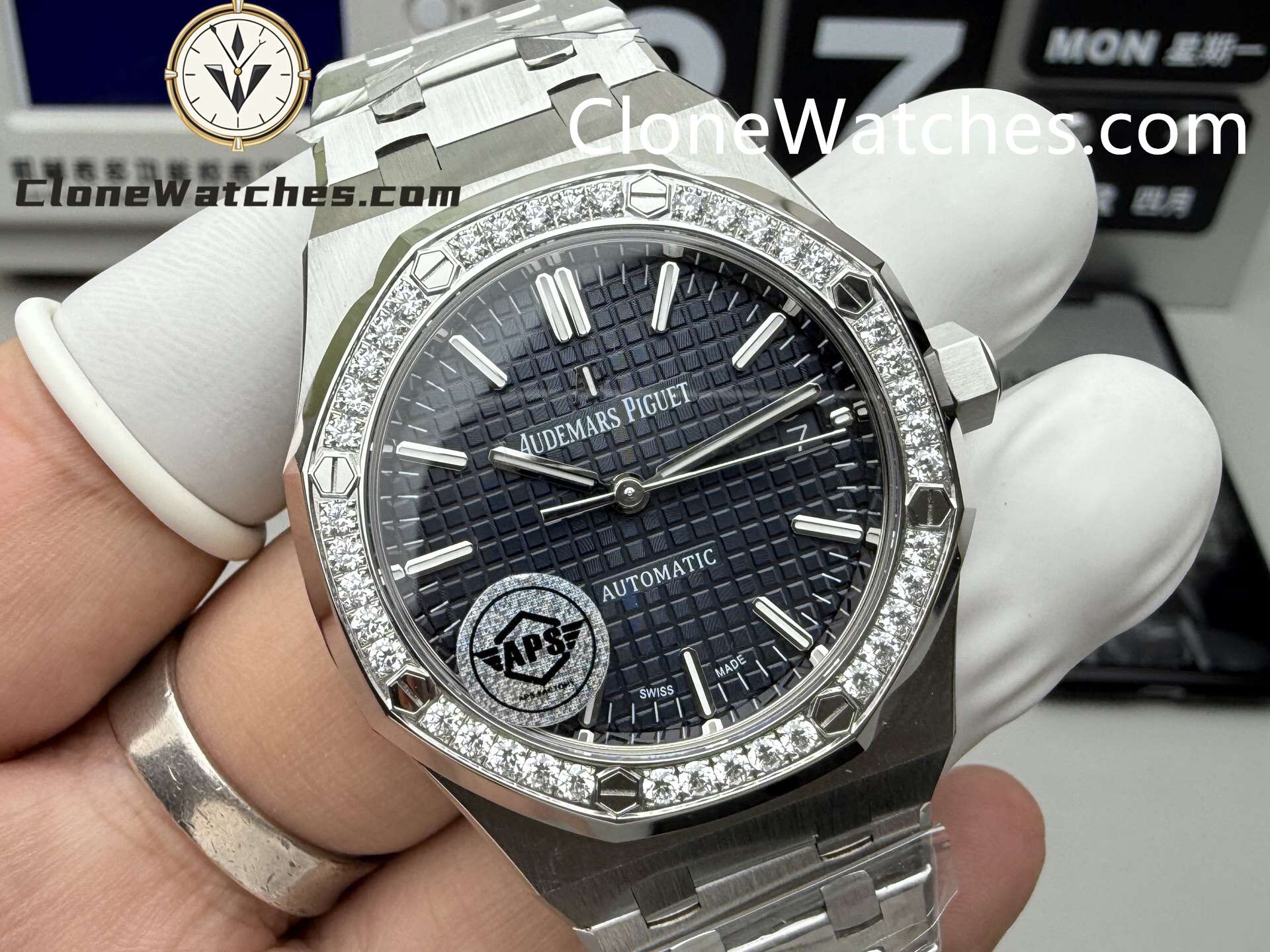 Audemars Piguet Super Clone Watches 1:1 Royal Oak 15451ST Black Dial 37MM