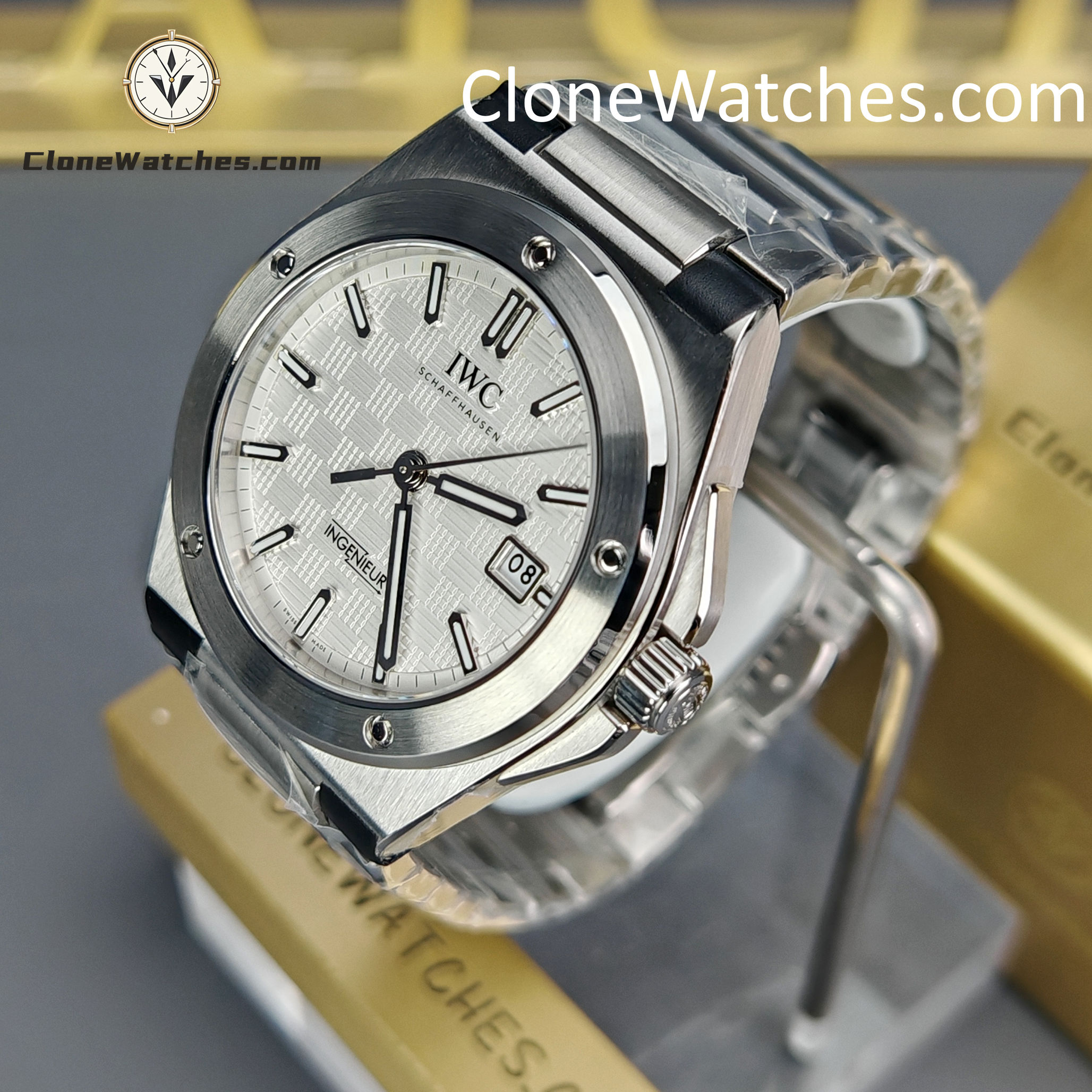 IWC Super Clone Watches 1:1 IW328902 Ingenieur Automatic 40 Silver plated Dial