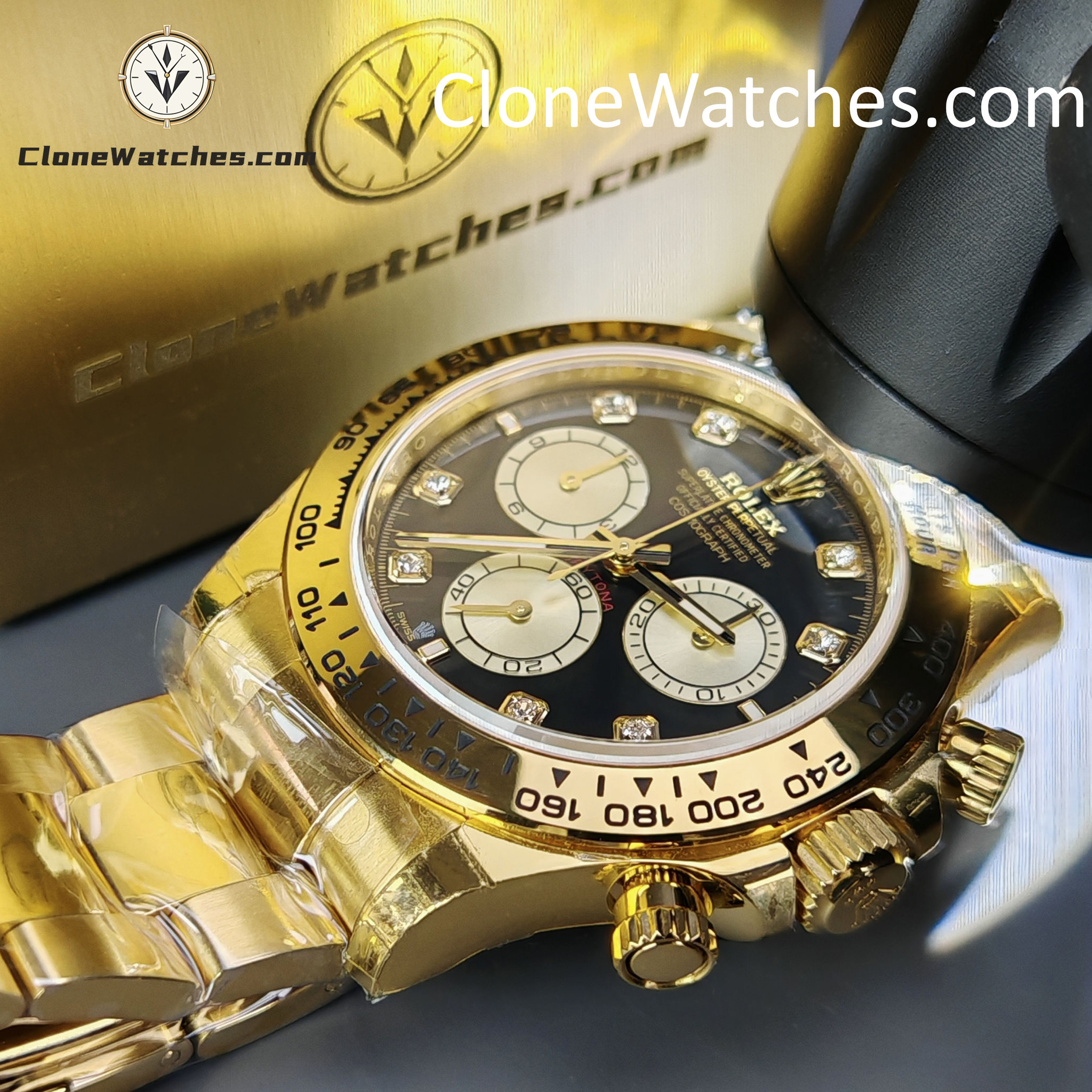 Rolex Super Clone Watches 1:1 Daytona 18k Gold M126508-0003 4131 Movement