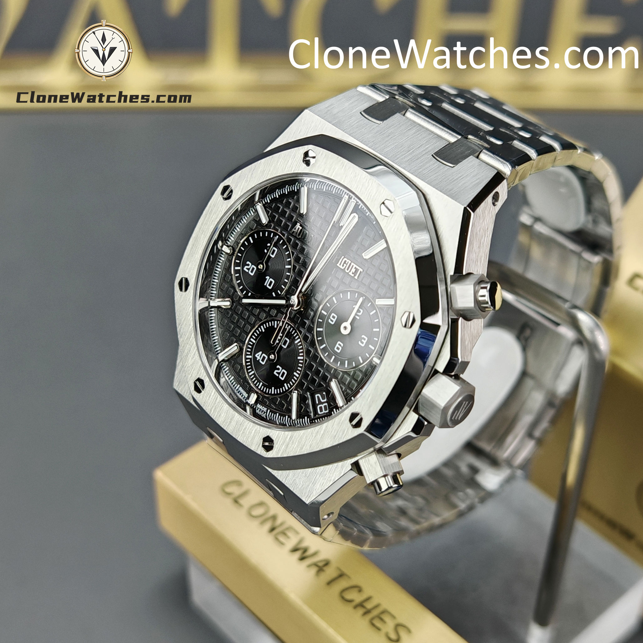 Audemars Piguet Super Clone Watches 1:1 Royal Oak Black Dial 26240 Selfwinding Chronograph