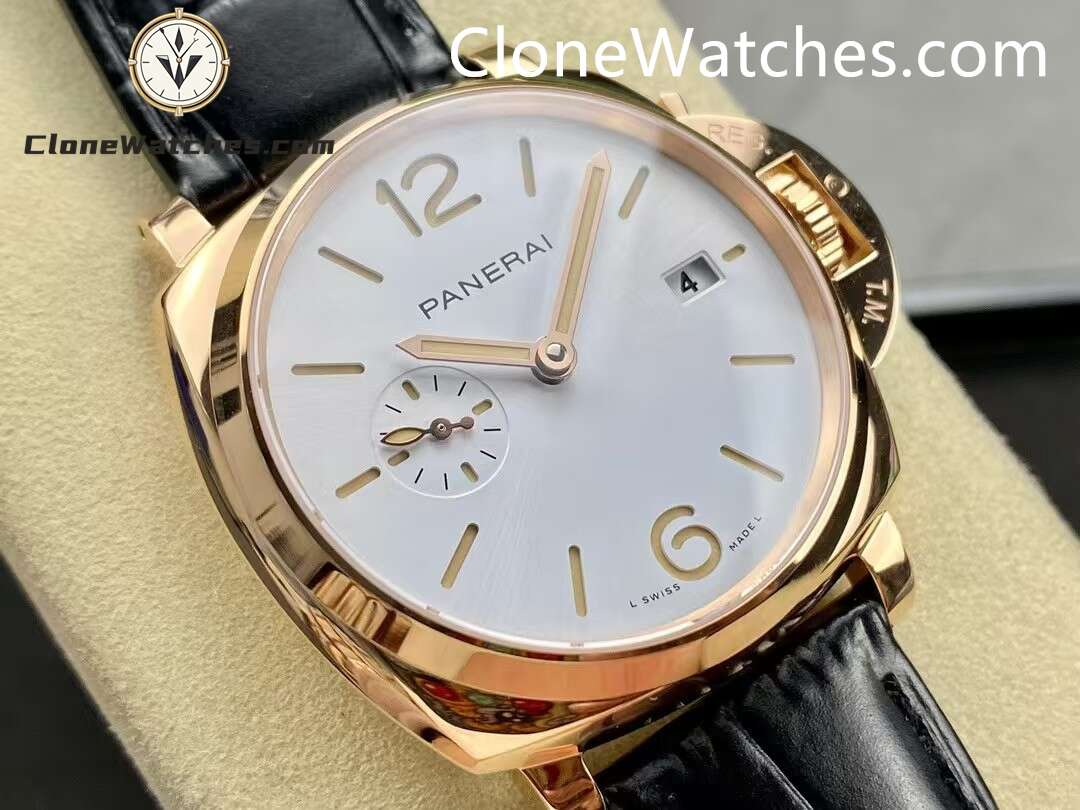 Panerai Super Clone Watches 1:1 Luminor Due GoldtechTM PAM01336 White Dial