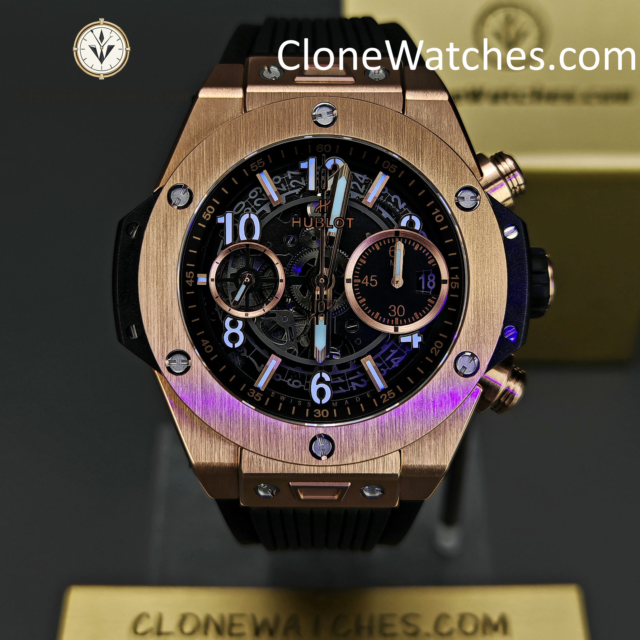 Hublot Super Clone Watches 1:1 Big Bang Unico King Gold 42mm 441.OX.1181.RX