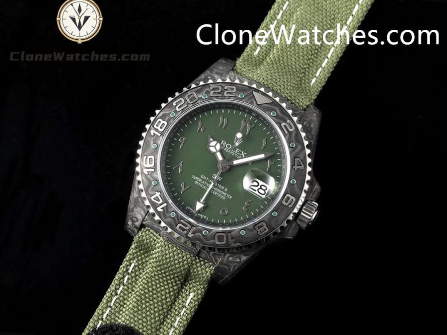 Modified Super Clone Watches 1:1 DIW Rolex GMT Master II “OLIVE GREEN” 3285 Movement