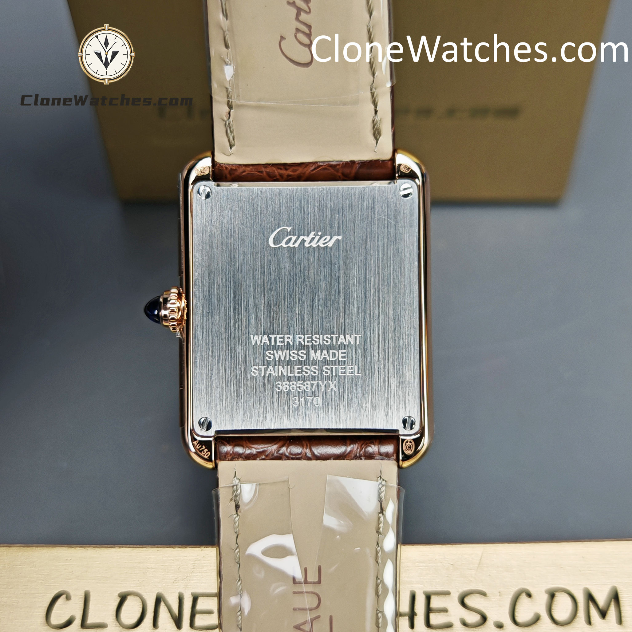 Cartier Super Clone Watches 1:1 Tank Quartz Movement White Dial 31*24.4MM W5200024