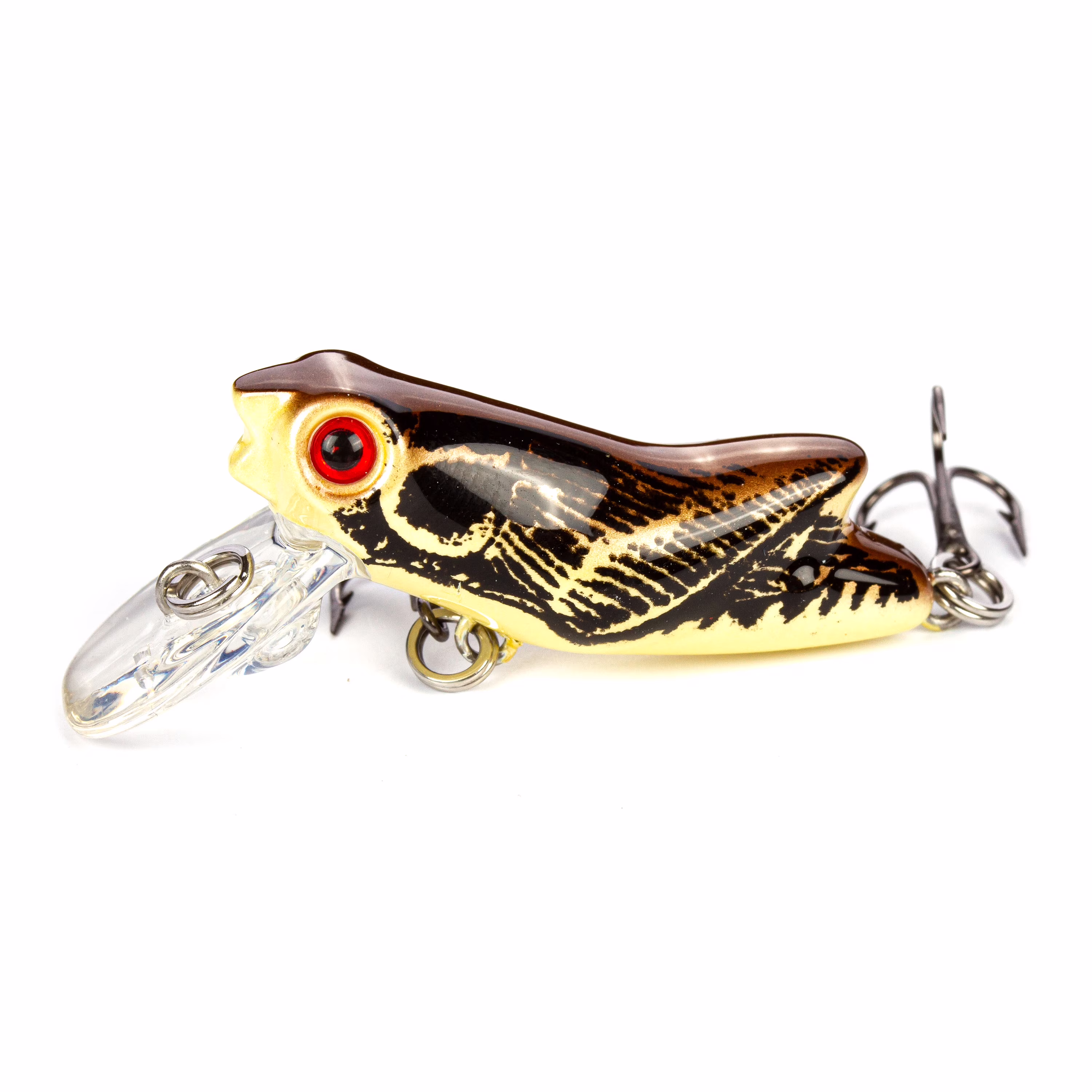 Ozark Trail Mini Hopper Crankbait, Autumn, 1/9 oz, Freshwater Fishing Lure