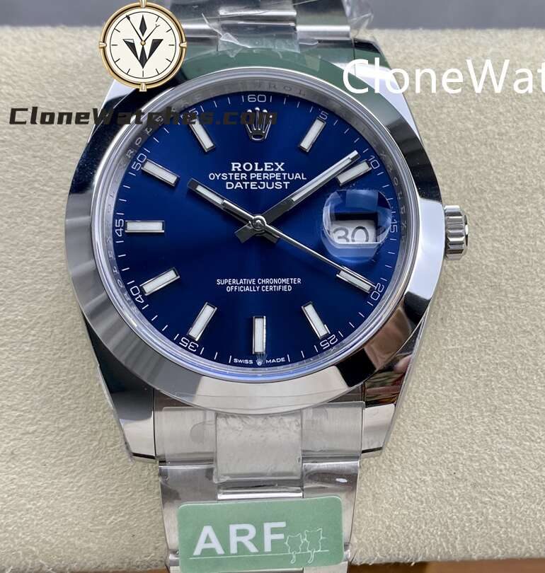Rolex Super Clone Watches 1:1 DateJust Blue Dial M126300 – 0001 Oyster 41MM 3235 Movement