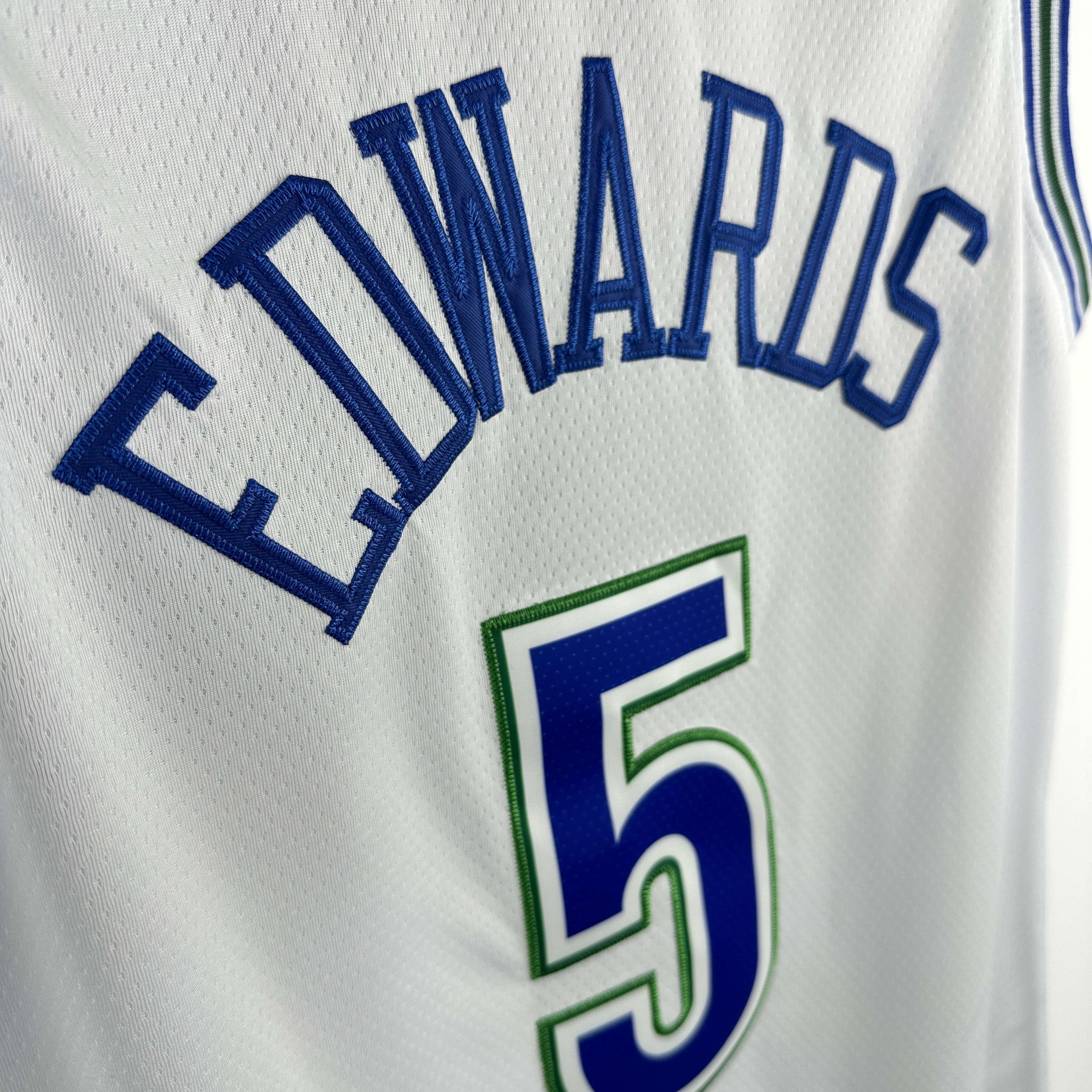 Embroidery 24 season Timberwolves Retro No. 5 Edwards