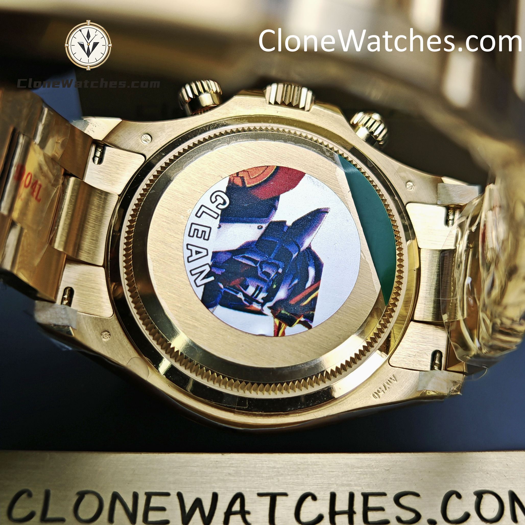 Rolex Super Clone Watches 1:1 Daytona 18K Gold M126508-0006 4131 Movement