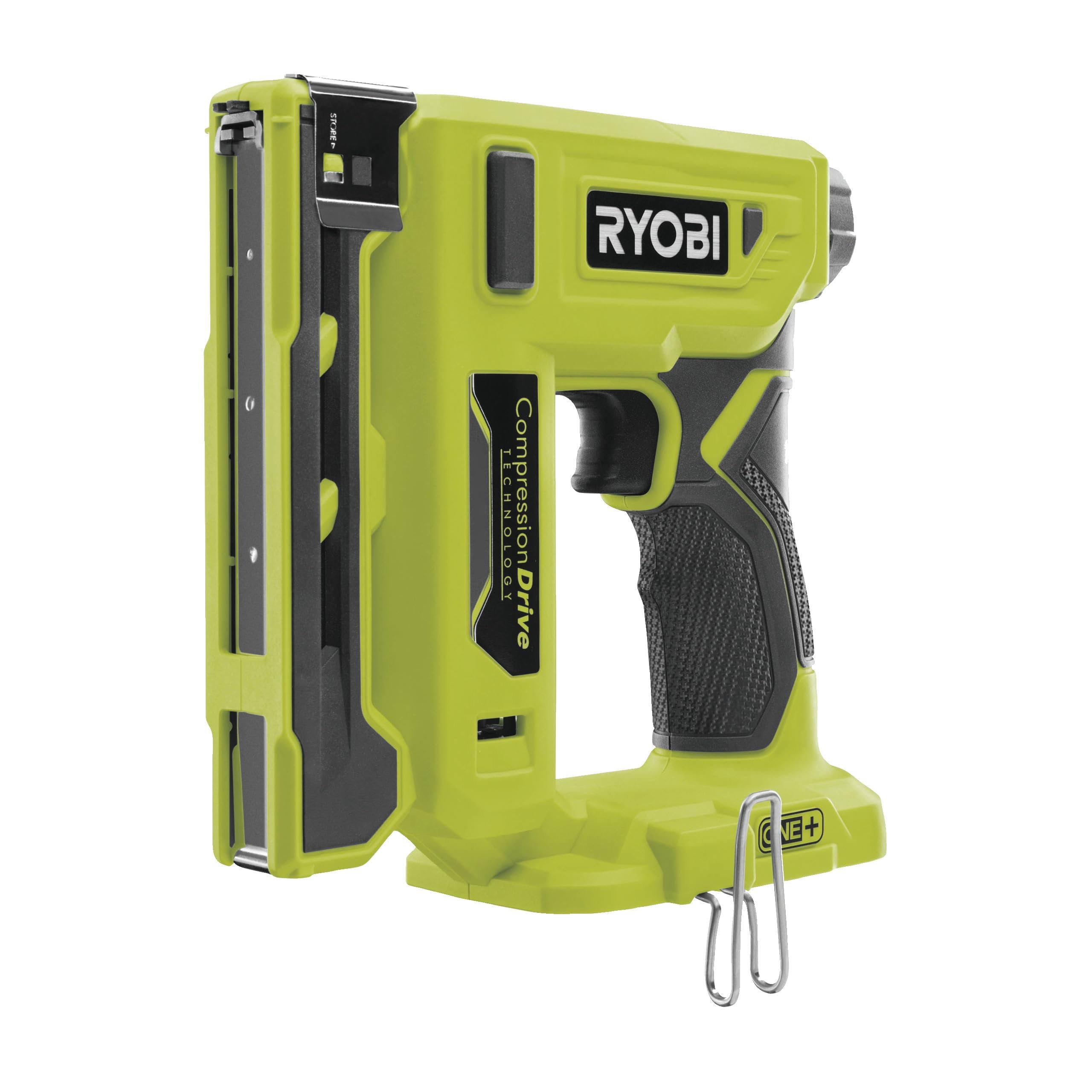 Ryobi 18-Volt One+ Cordless Compression Drive 3/8 in. Crown Stapler (Tool Only)