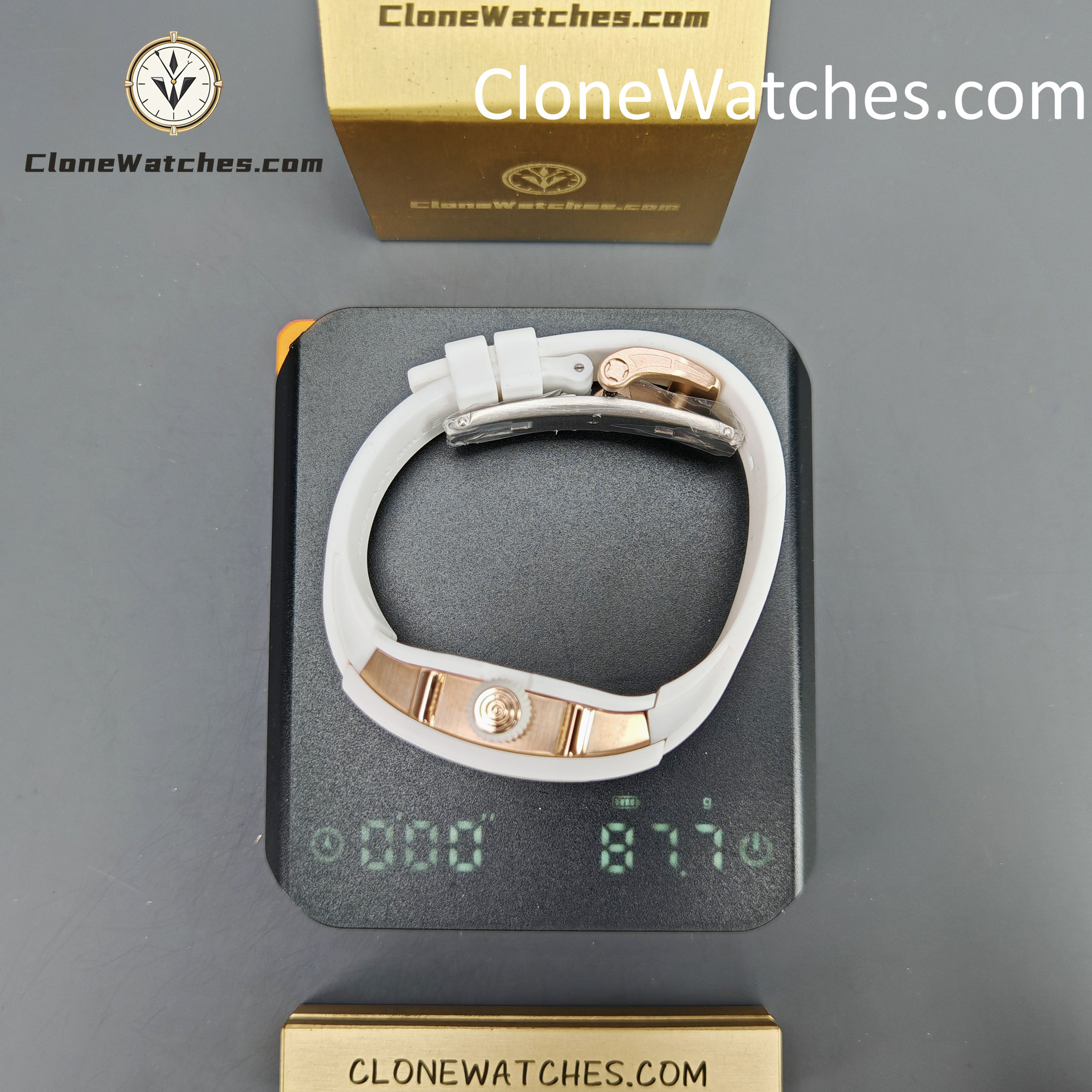 Richard Mille Super Clone Watches 1:1 RM 07 – 01 White Ceramic Marshmallow Dial White Strap