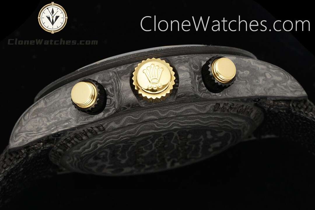 Modified Super Clone Watches 1:1 DiW Rolex Daytona NTPT Carbon GRADIENT GREEN GOLD