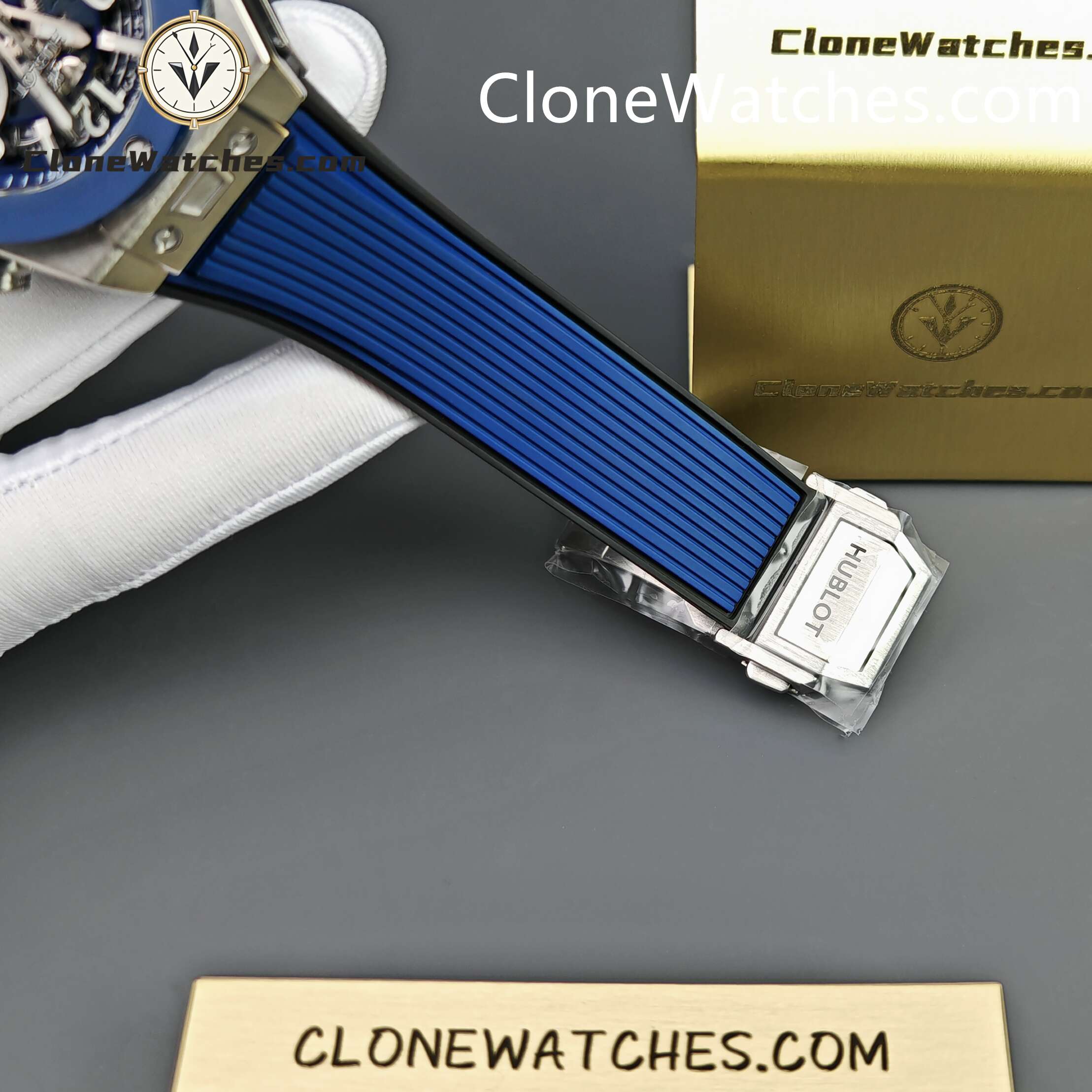 Hublot Super Clone Watches 1:1 Big Bang Unico Titanium Blue Ceramic 42mm 441.NL.5171.RX