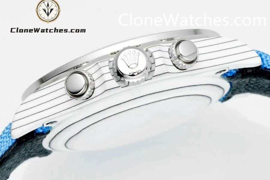 Modified Super Clone Watches 1:1 Sonic Rolex Daytona NTPT Carbon Fiber Skeleton Dial 4130 Movement