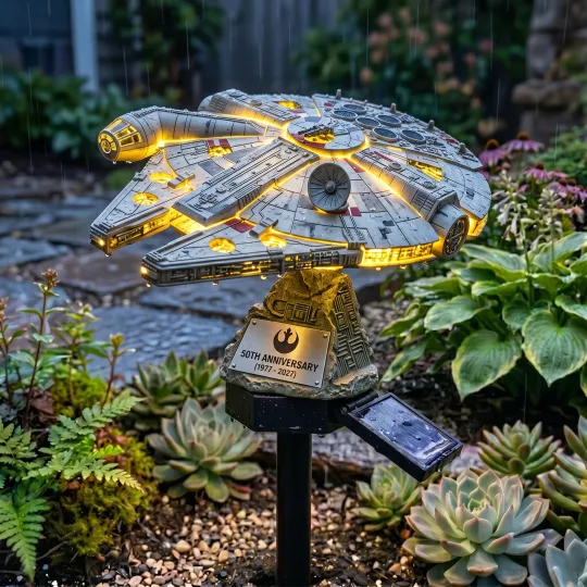 60th Anniversary Enterprise NCC-1701 Solar Garden Light