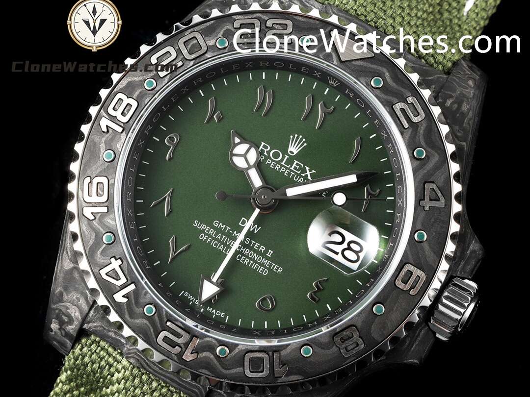 Modified Super Clone Watches 1:1 DIW Rolex GMT Master II “OLIVE GREEN” 3285 Movement