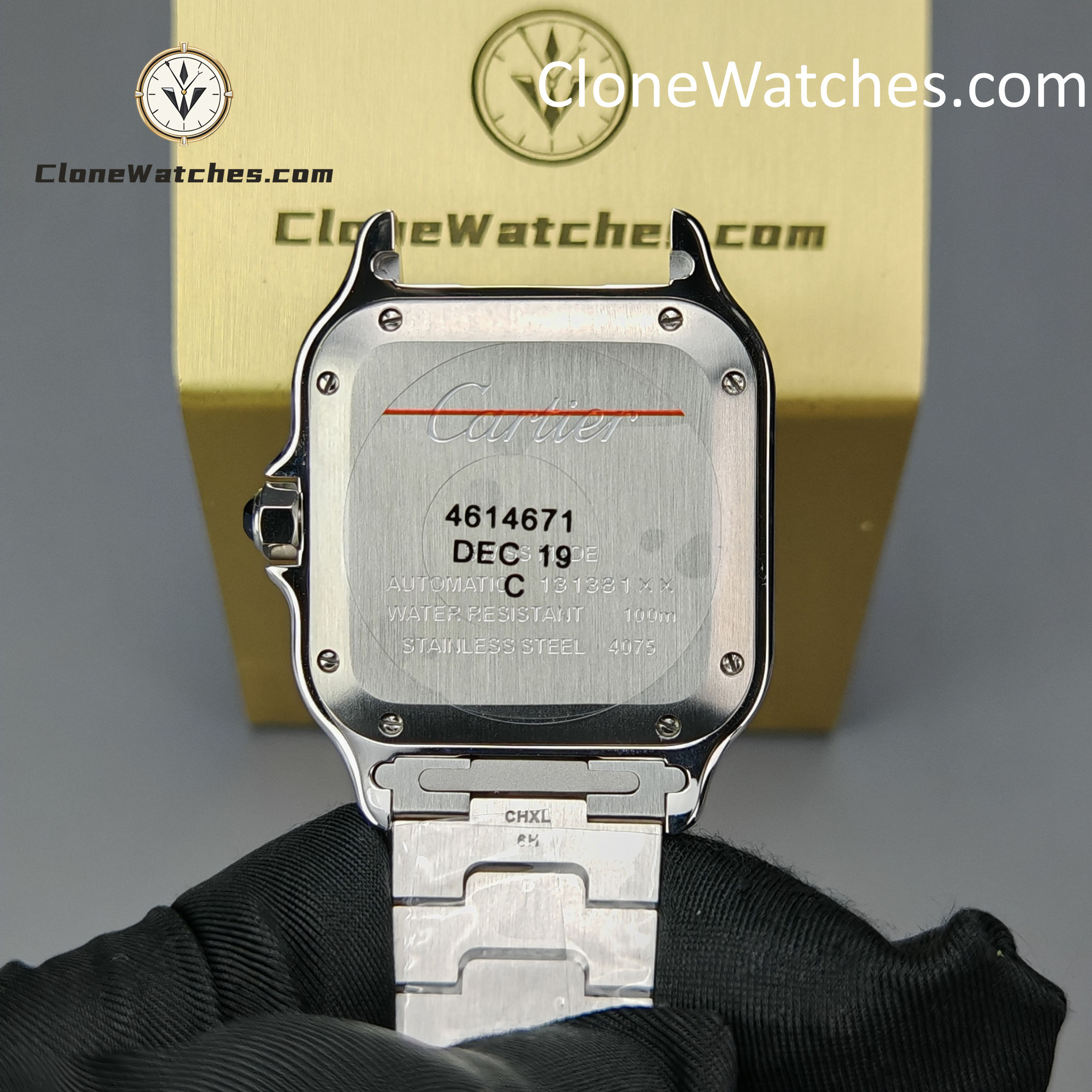 Cartier Super Clone Watches 1:1 Santos Series White Dial 35.1MM WSSA0029