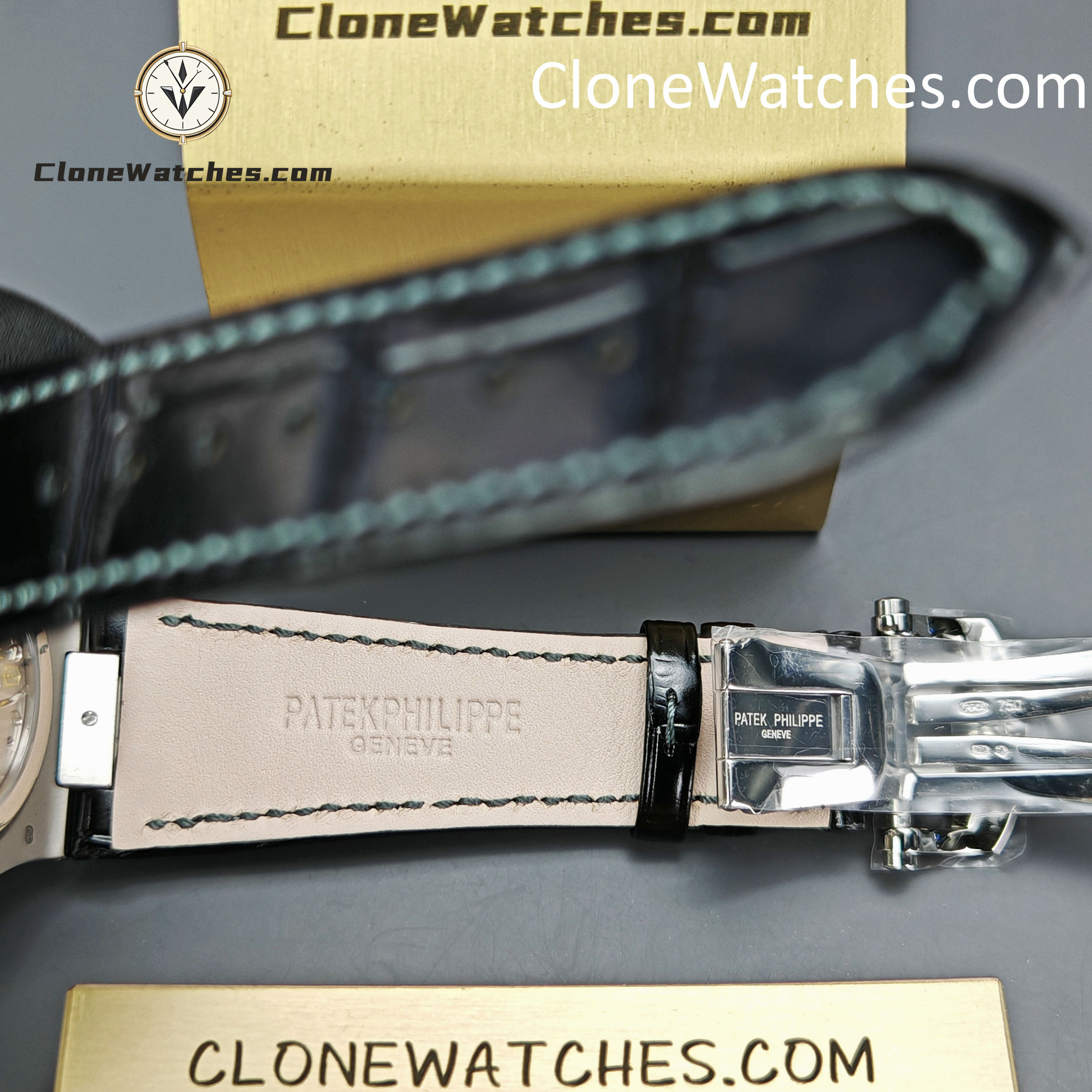 Patek Philippe Super Clone Watches 1:1 Nautilus 5712 Gray Dial Diamond Bezel