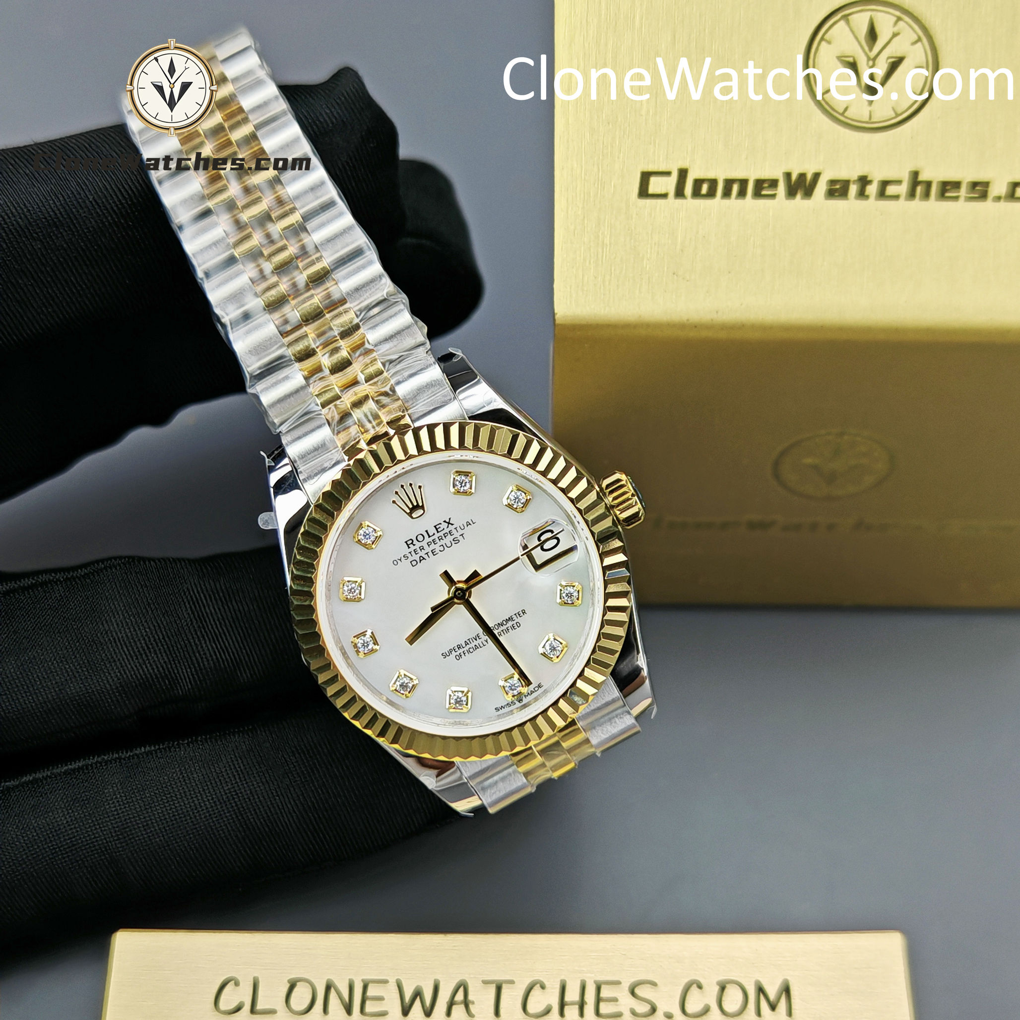 Rolex Super Clone Watches 1:1 DateJust m278273-0028 Jubilee 31MM 2236 Movement