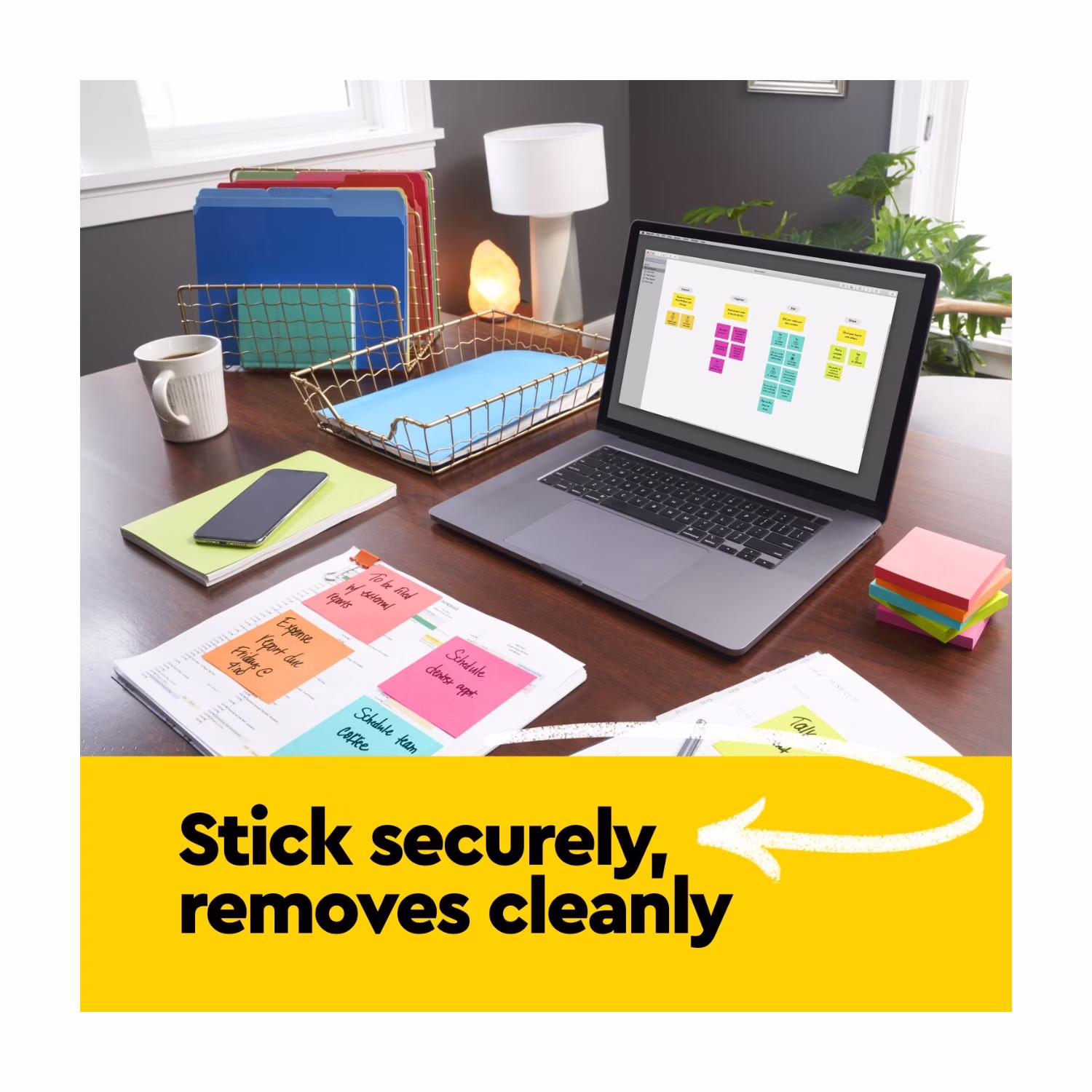 Post-it Notes, 1 3/8 in x 1 7/8 in, Poptimistic, 4 Pads