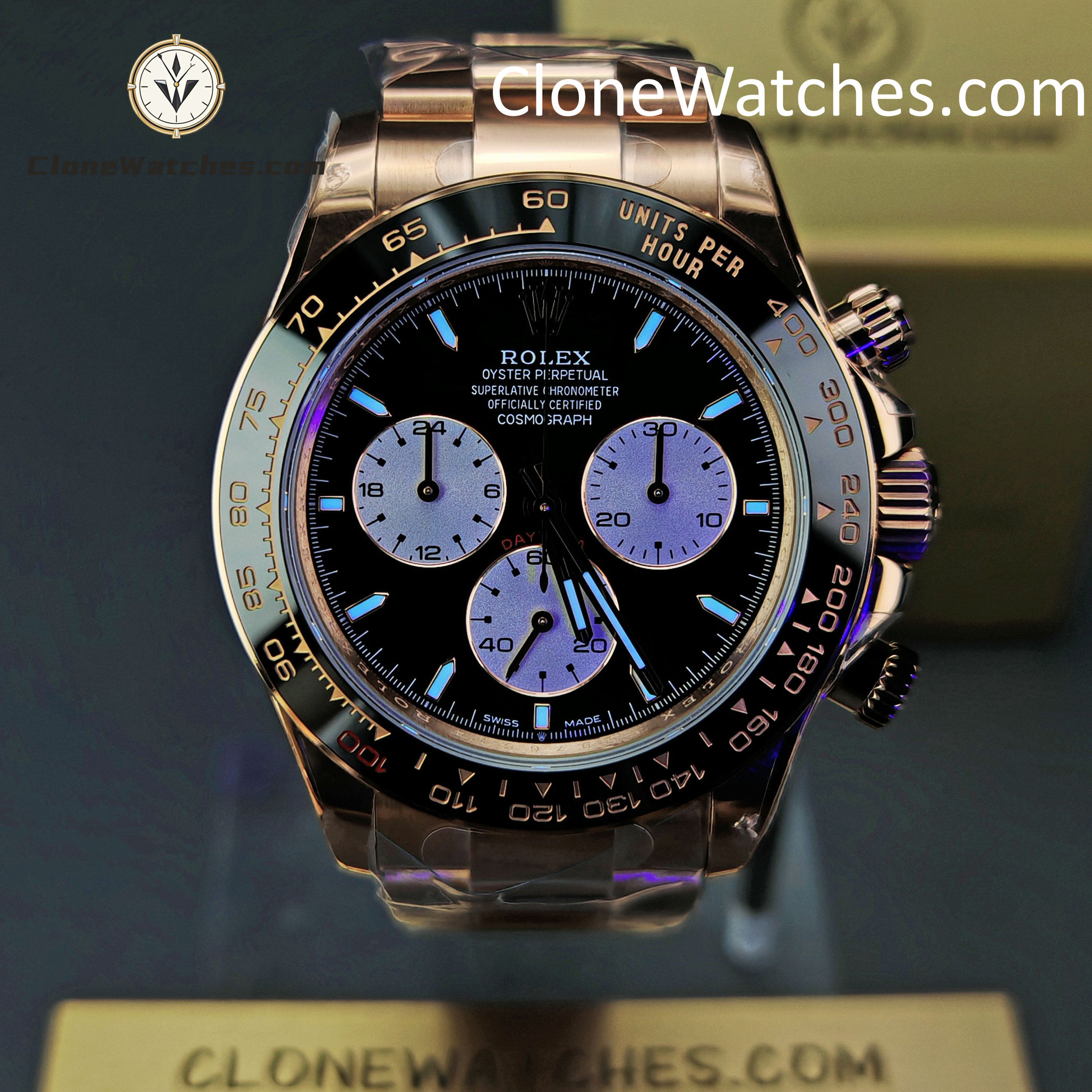 Rolex Super Clone Watches 1:1 Le Mans Daytona 100 Years Anniversary Rose Gold 4132 Movement