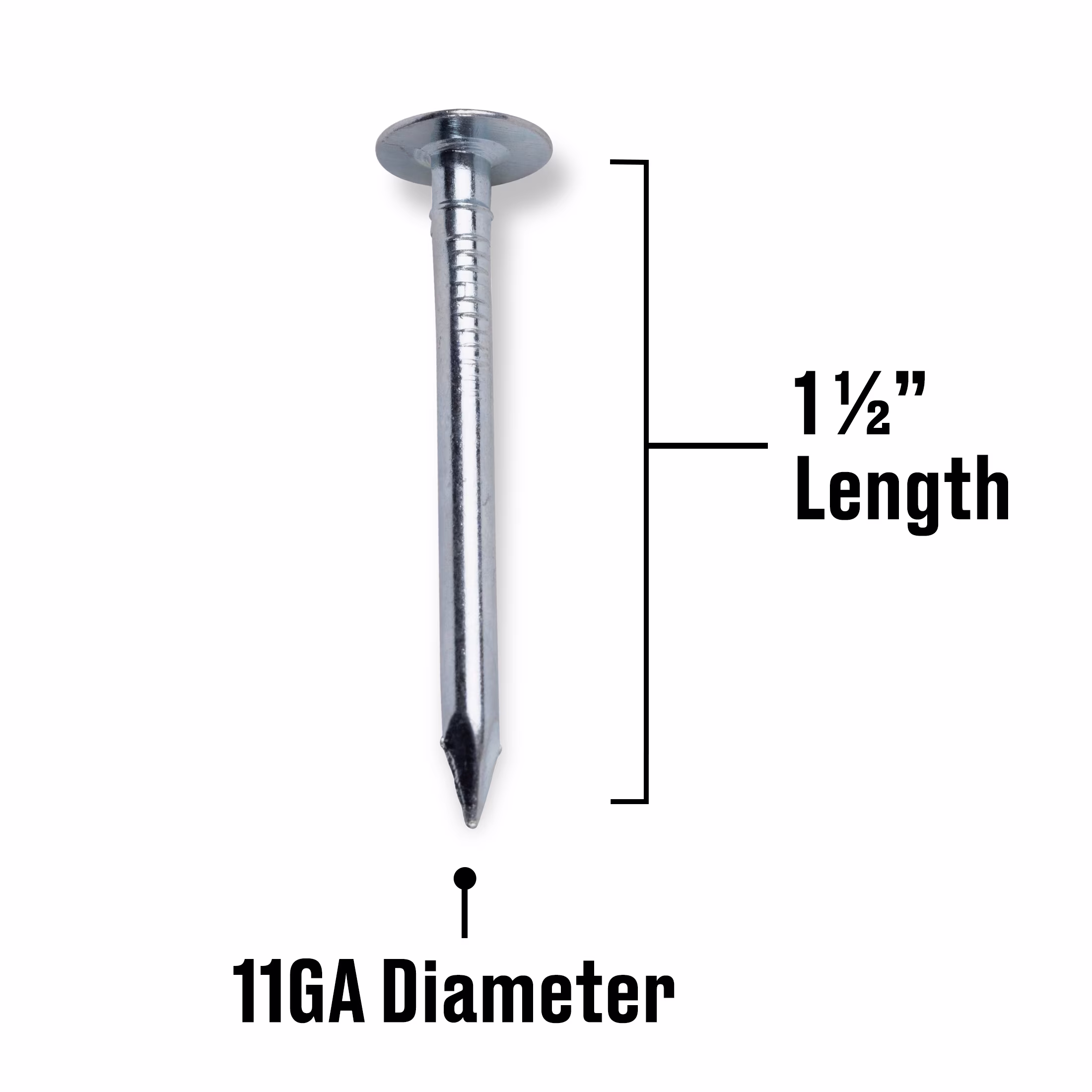 Fas-n-tite Roofing Nails, 1-1/2