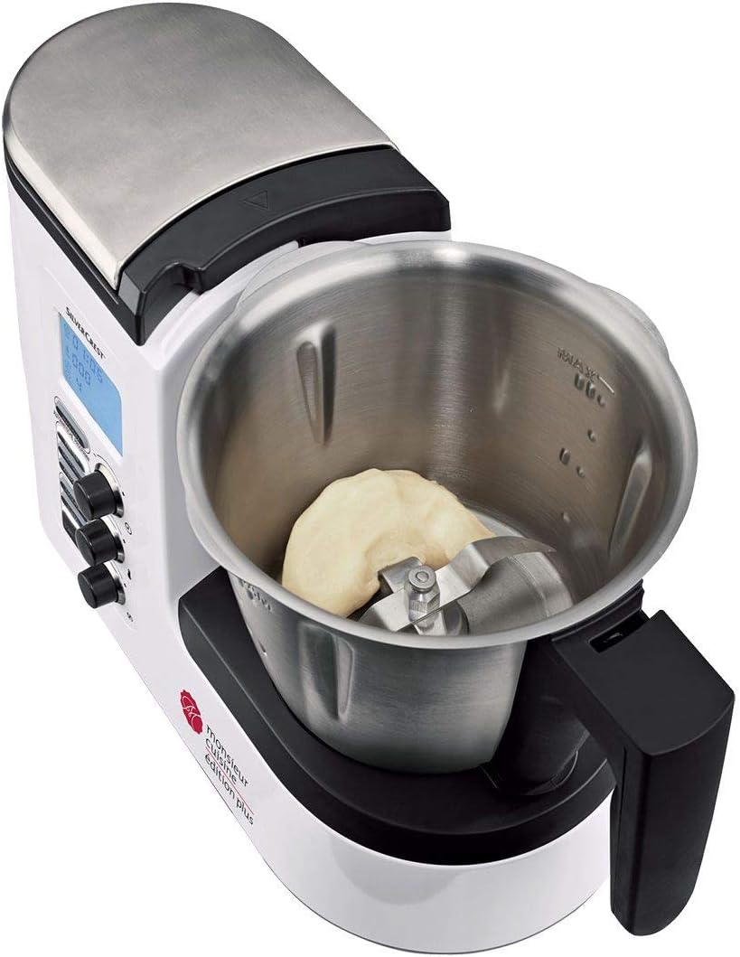 Robot cuisine multifonction accessoires lavables noir argent