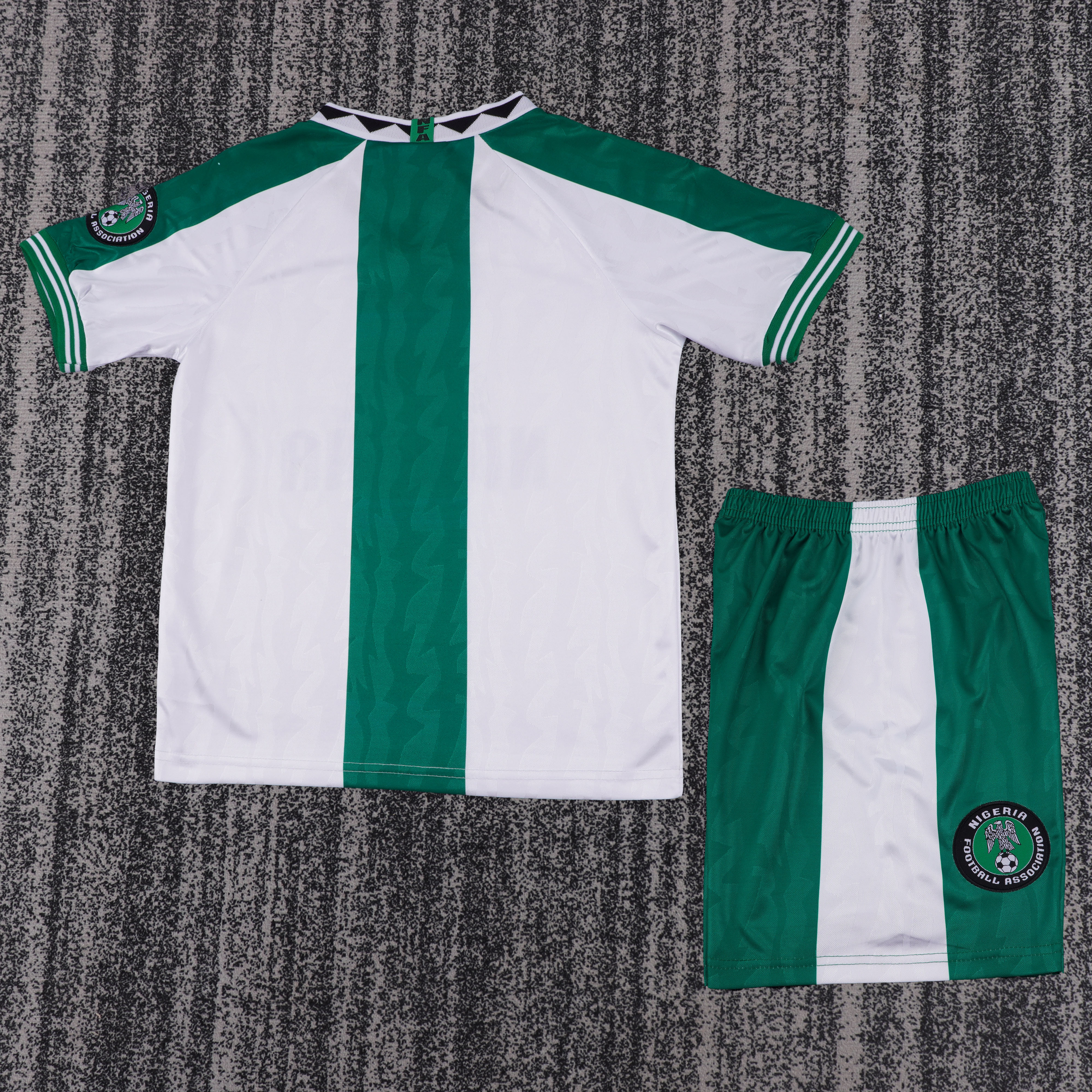 1996 Nigeria away retro children's jersey set - fans edition