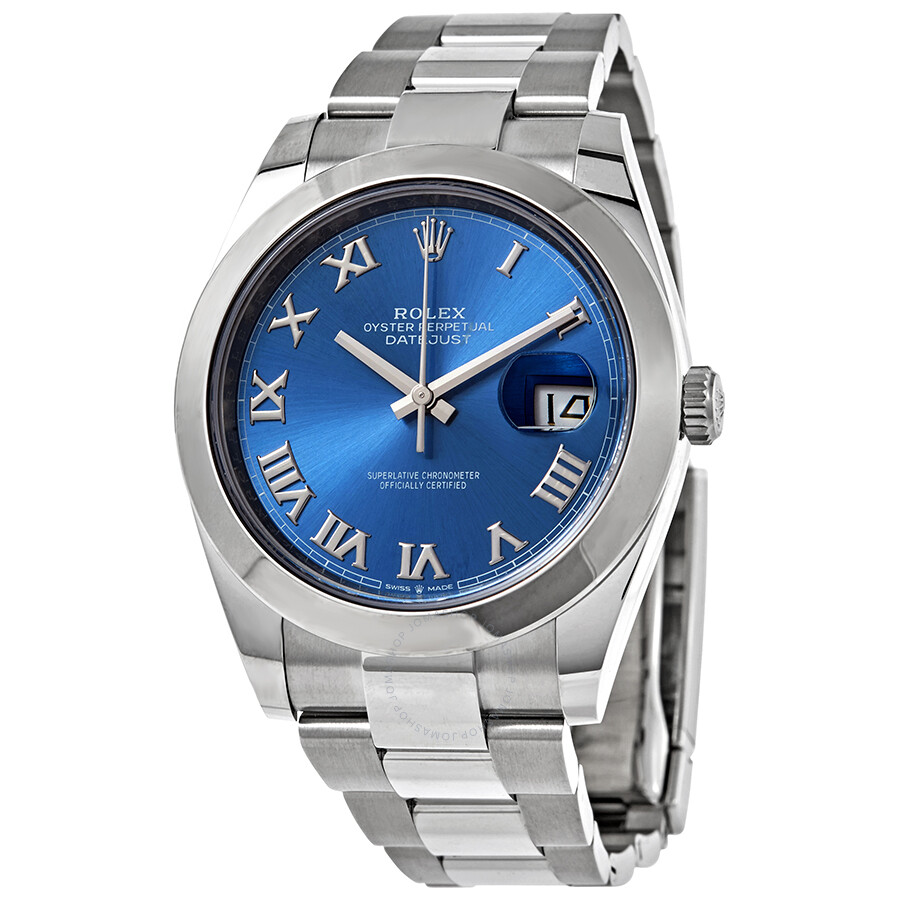 Rolex Datejust 41 Automatic Blue Dial Stainless Steel Men s Watch 126300 0017（Lifetime free warranty+90-days replacement service & Refund!.）