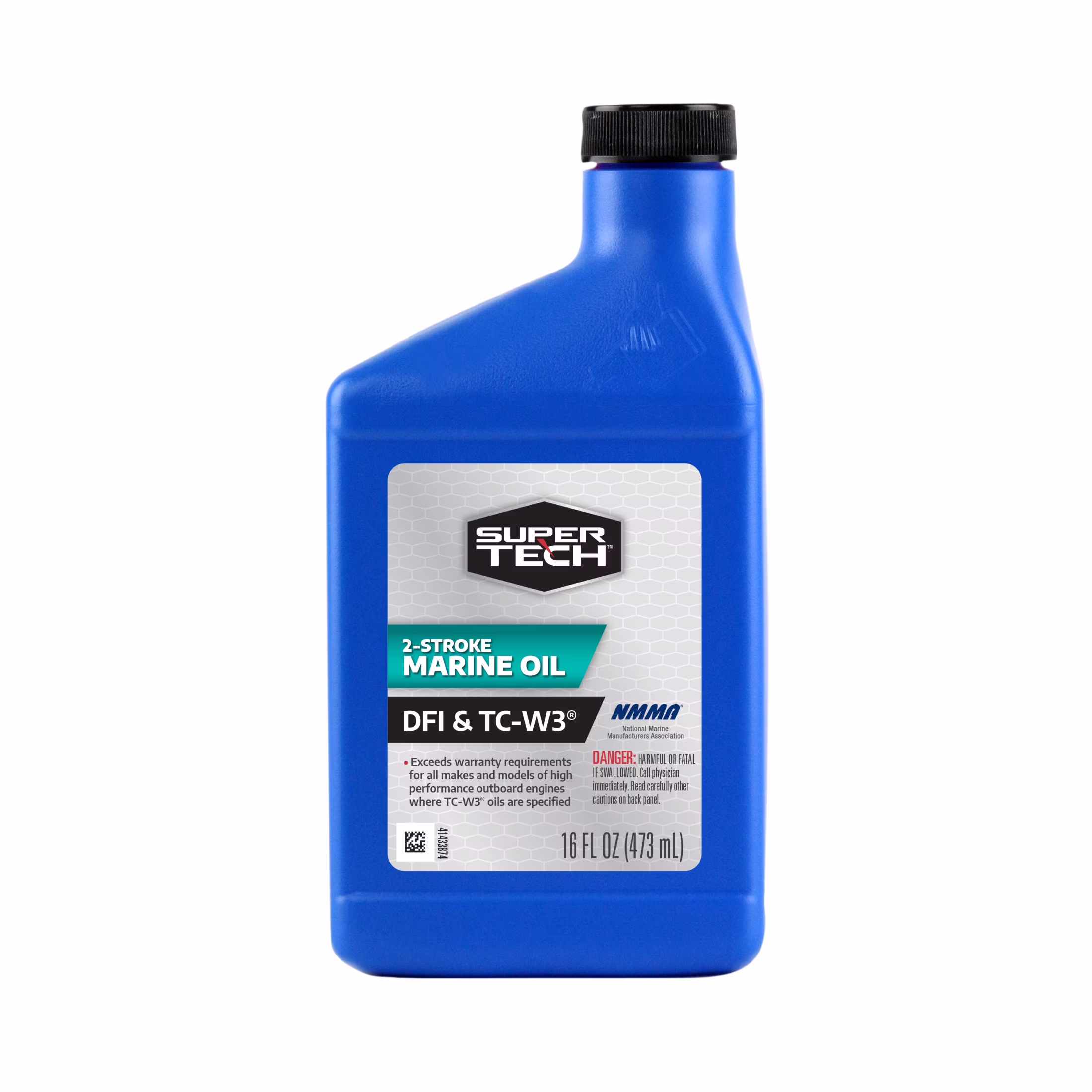 (2 pack) Super Tech TC-W3 Outboard 2 Cycle Engine Oil, 16 fl oz Bottle