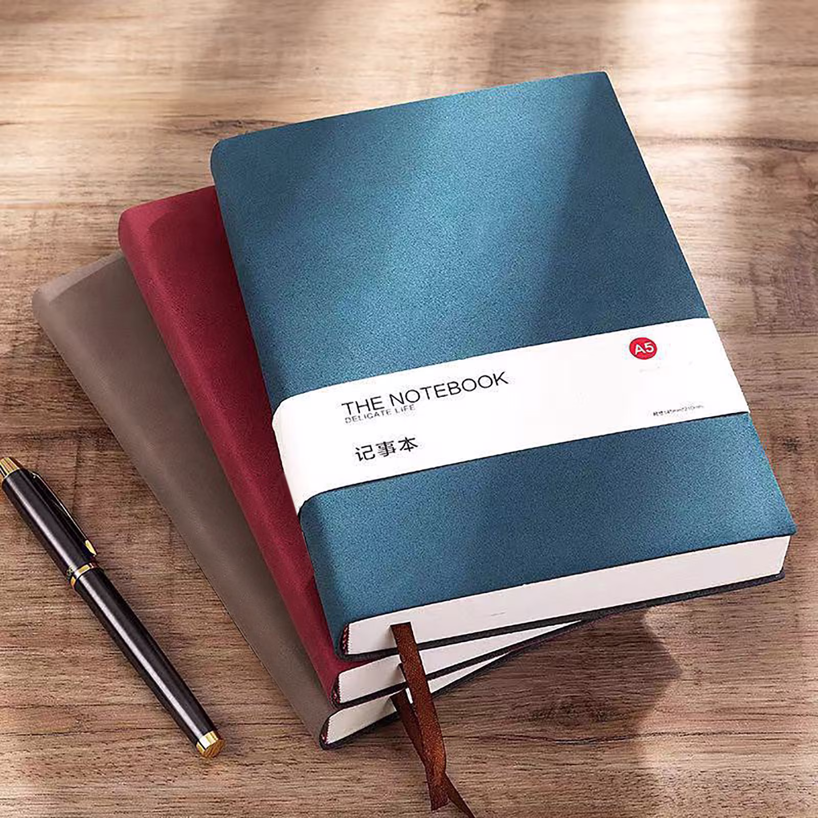 DreamyJuly Blank Journal Notebook A5 and A6, Thick Hardcover Leather Unlined Sketch Book for Writing, School Study, and Office Work - 260 and 192 Pages, A