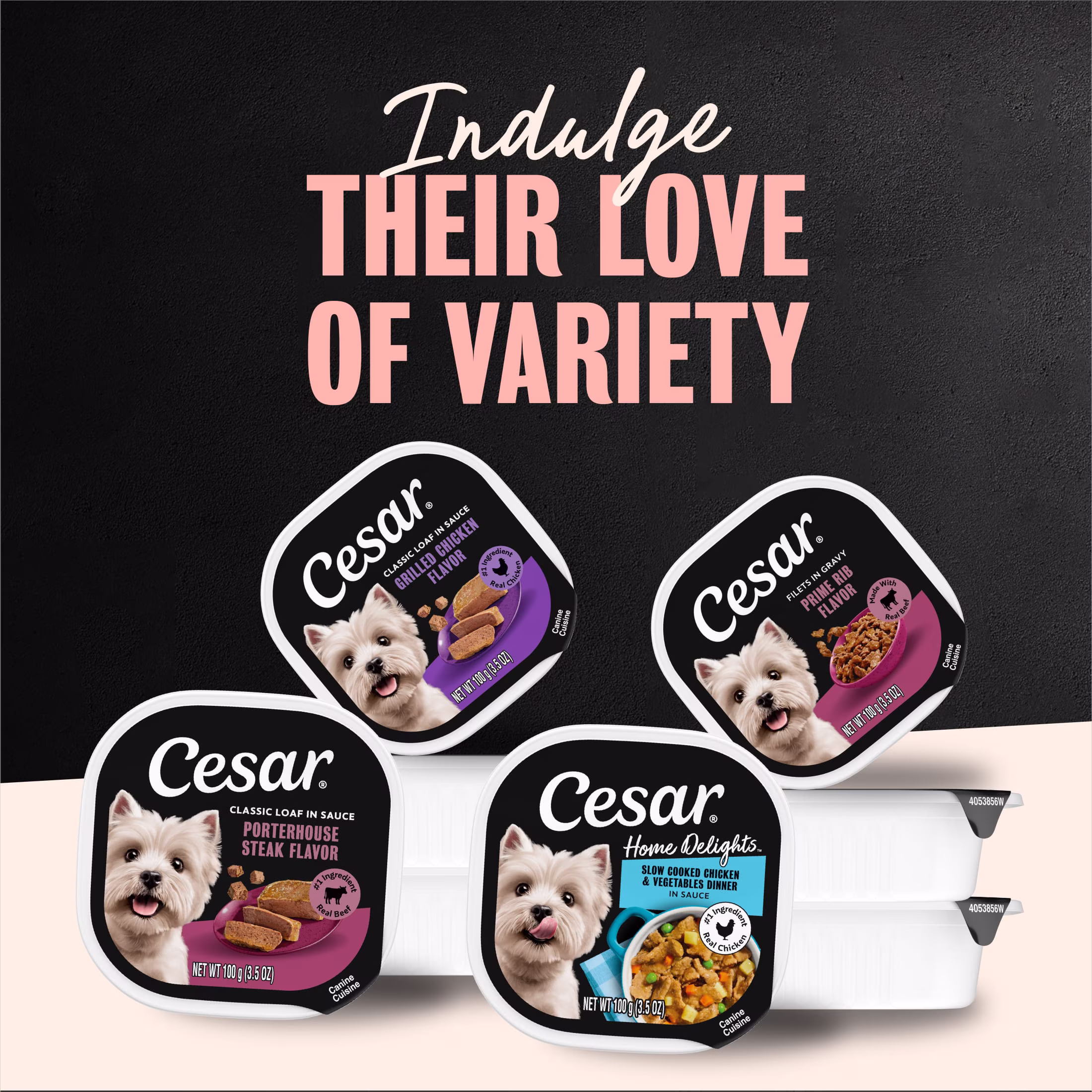 Cesar Home Delights Adult Wet Dog Food, Slow Cooked Chicken & Vegetables Dinner in Sauce