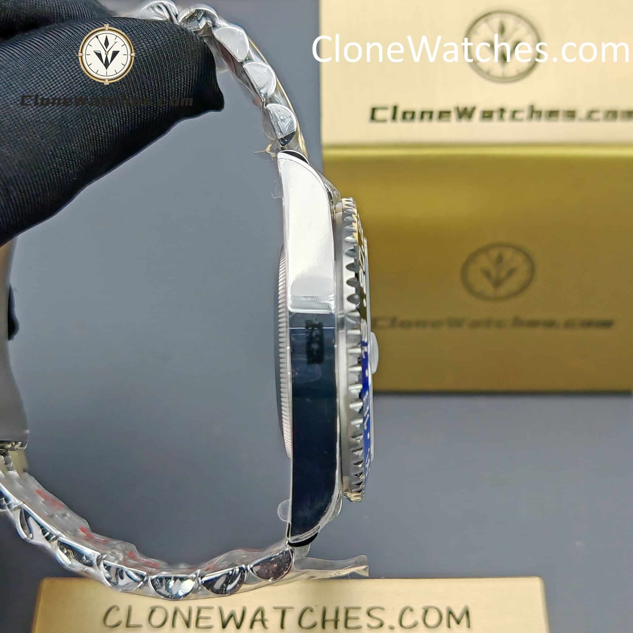 Rolex Super Clone Watches 1:1 BATMAN GMT Master II M126710blnr Jubilee 3285 Movement