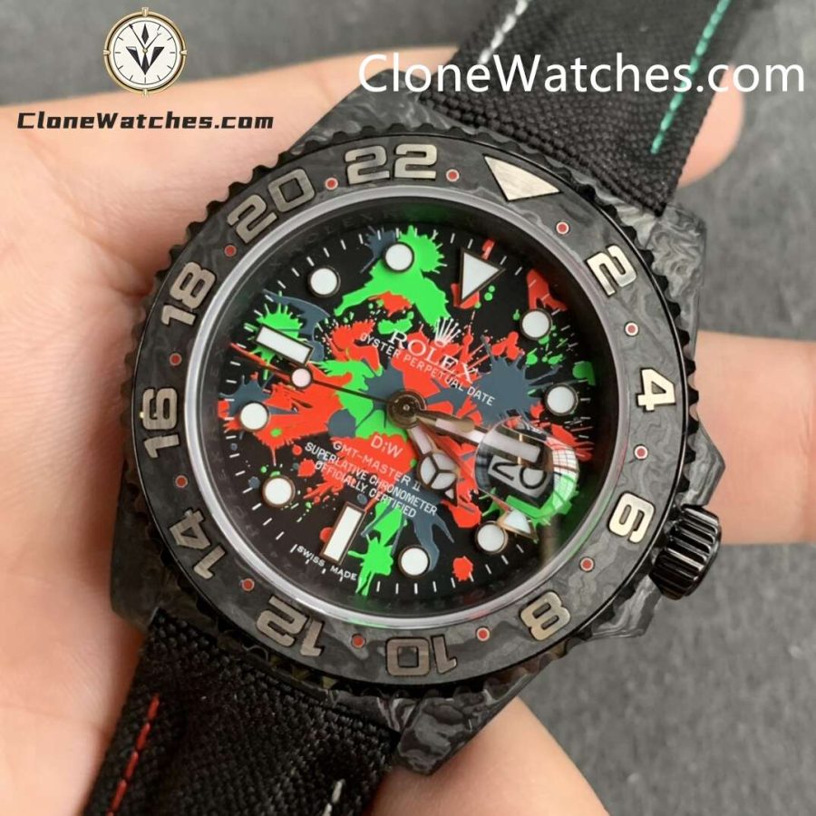 Modified Super Clone Watches 1:1 DIW Rolex GMT Master II “MOTLEY GMT” 3285 Movement