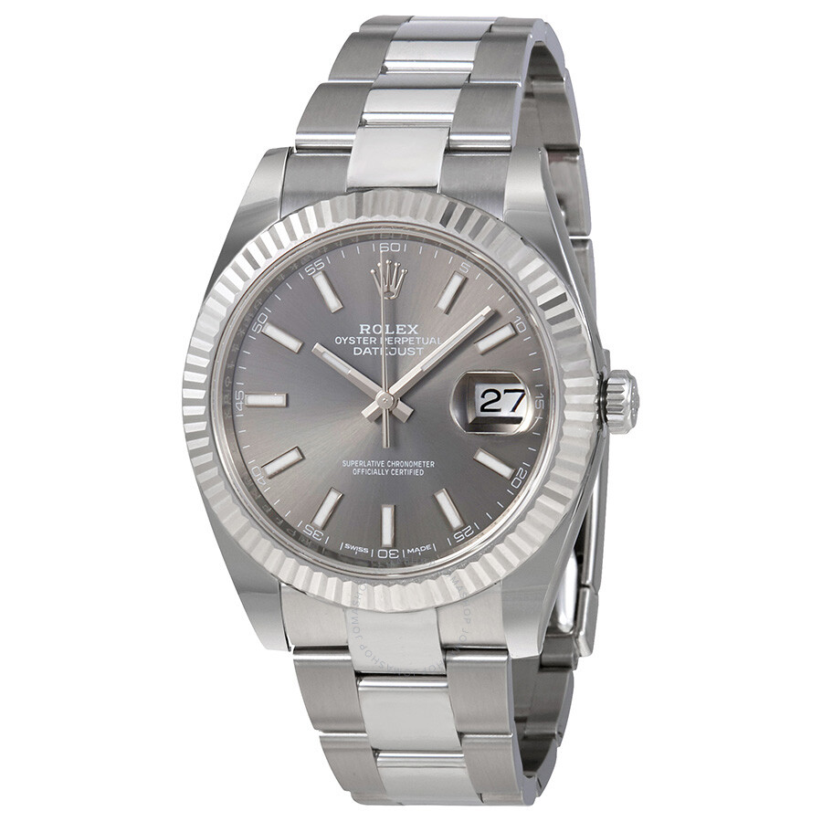 Rolex Datejust Dark Rhodium Automatic Men s Oyster Watch 126334RSO（Lifetime free warranty+90-days replacement service & Refund!.）