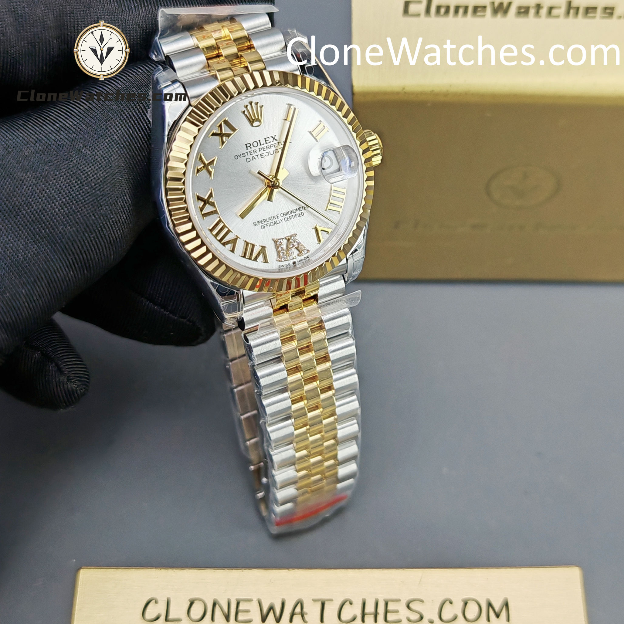 Rolex Super Clone Watches 1:1 DateJust m278273-0004 Jubilee 31MM 2236 Movement