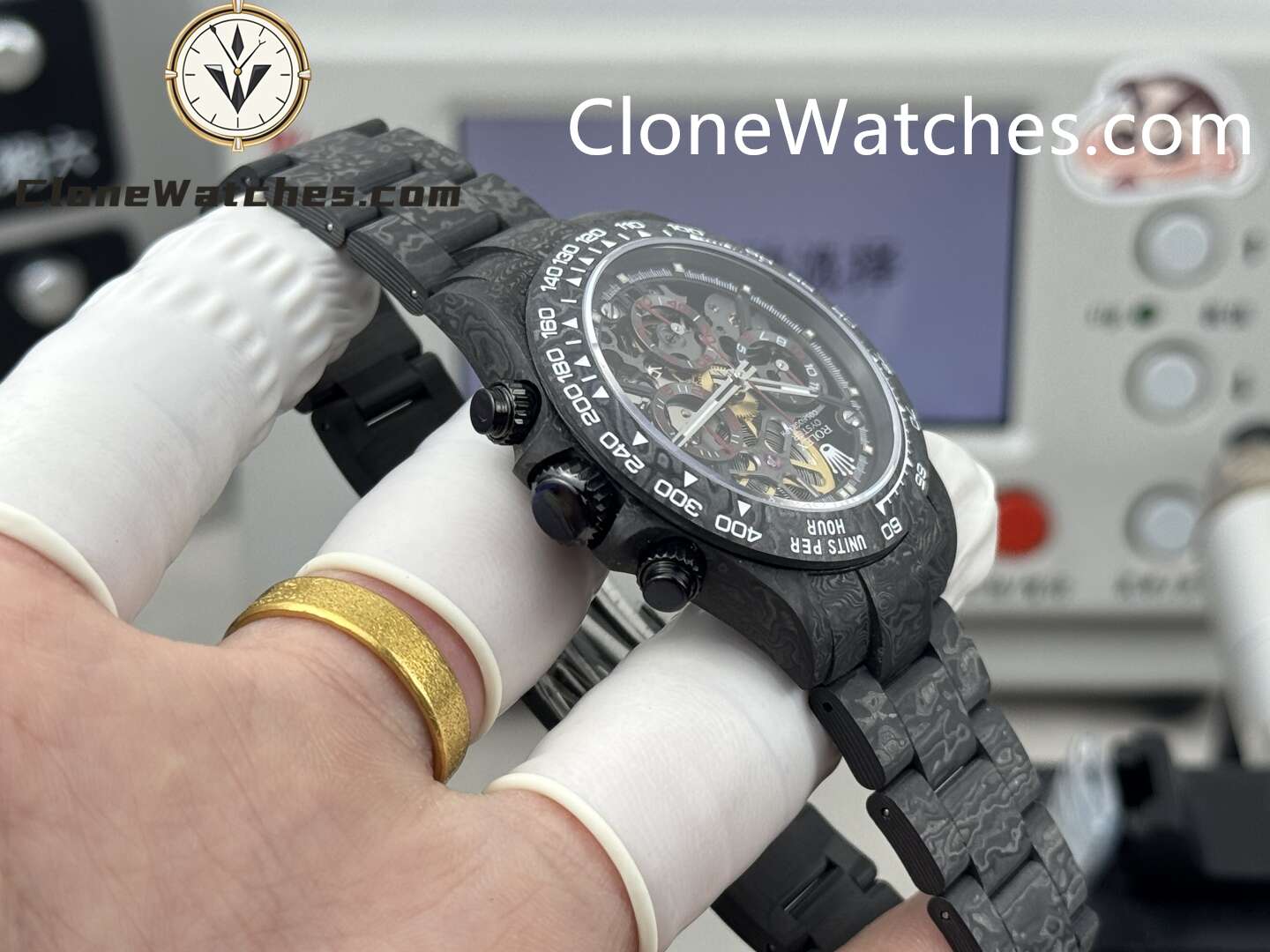 Modified Super Clone Watches 1:1 Rolex Daytona 4130 Super Lightweight Carbon Fiber 40mm