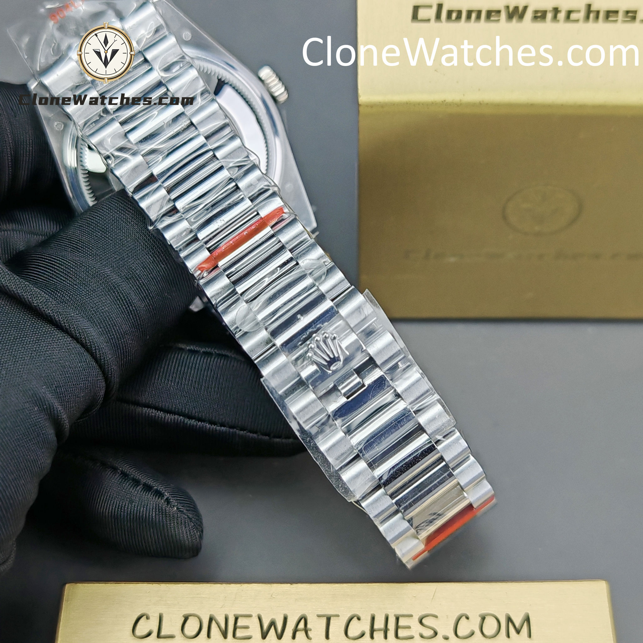 Rolex Super Clone Watches 1:1 Day Date Silver Dial 36mm m128236-0001 3255 Movement