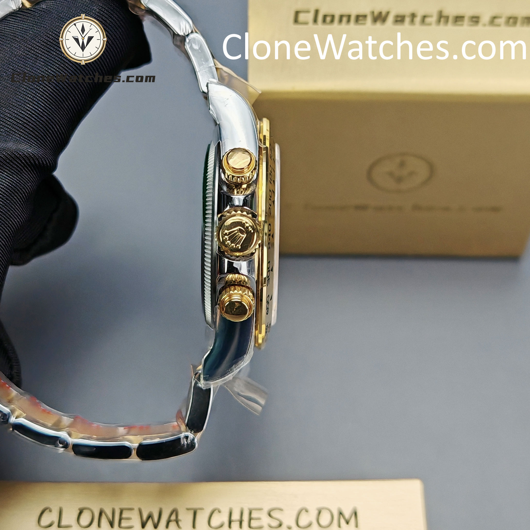 Rolex Super Clone 1:1 Daytona 18k gold m126503-0001 White Dial 4131 movement