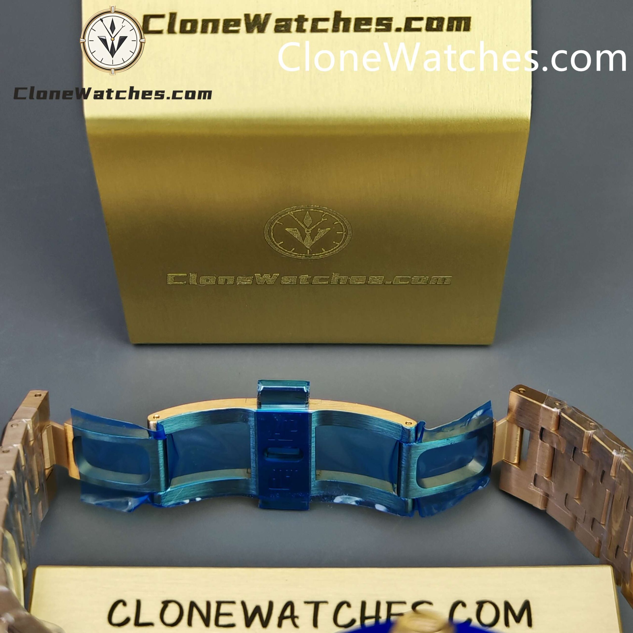 Audemars Piguet Super Clone Watches 1:1 Royal Oak 15510 Rose Gold Blue Dial 41MM