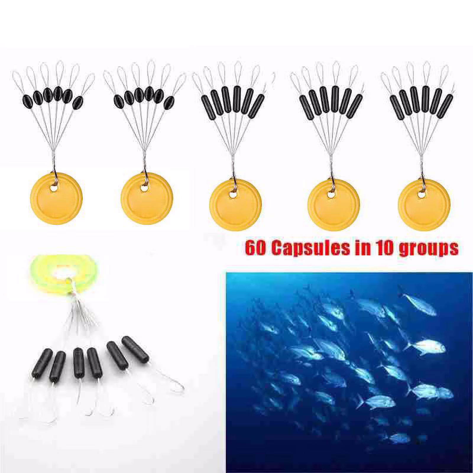 Fishing Bobber Stopper Float Line Olive Shape Space Stopper Bean Nice W8K4