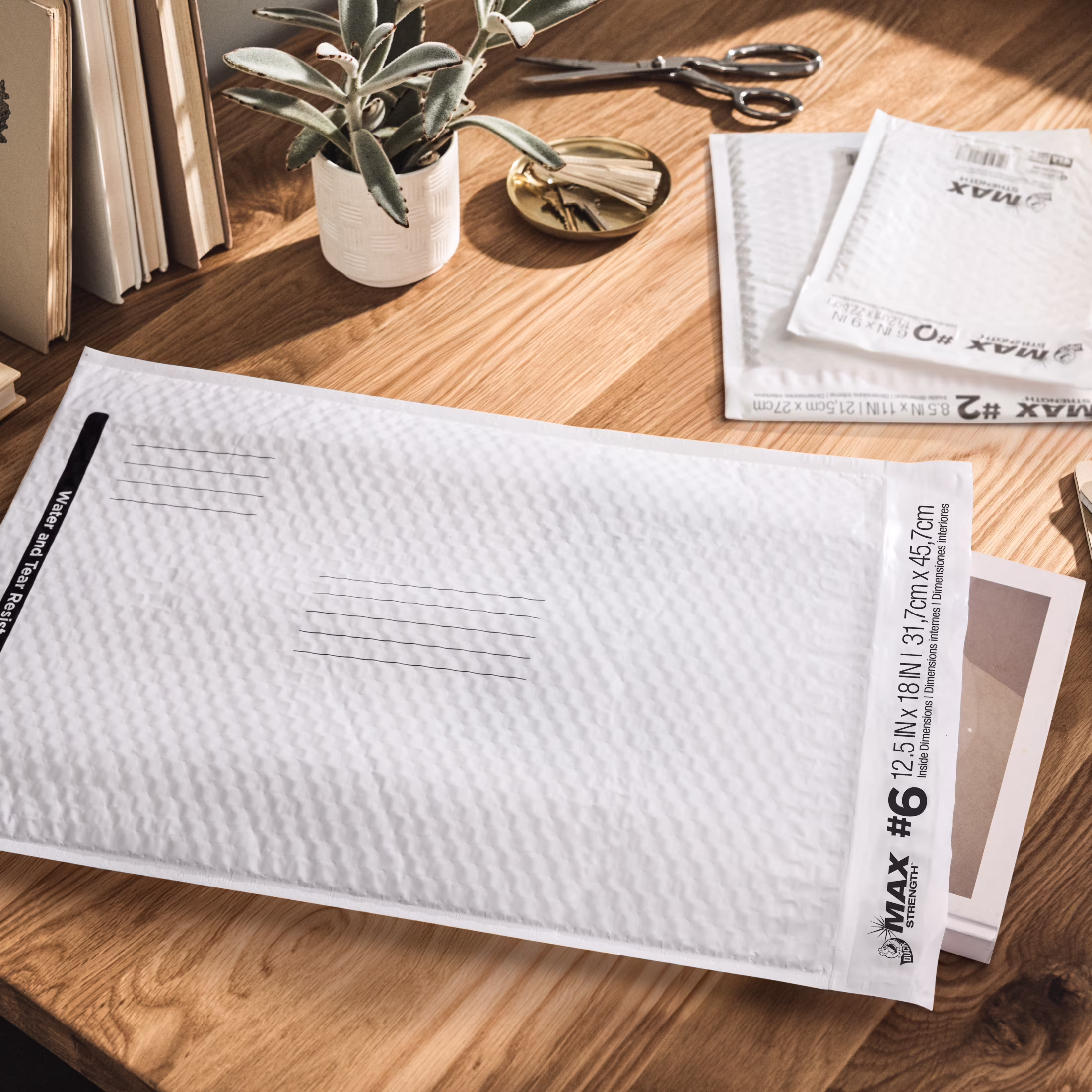 Duck Max Strength Self-Sealing Poly Bubble Mailer #6, 12.5