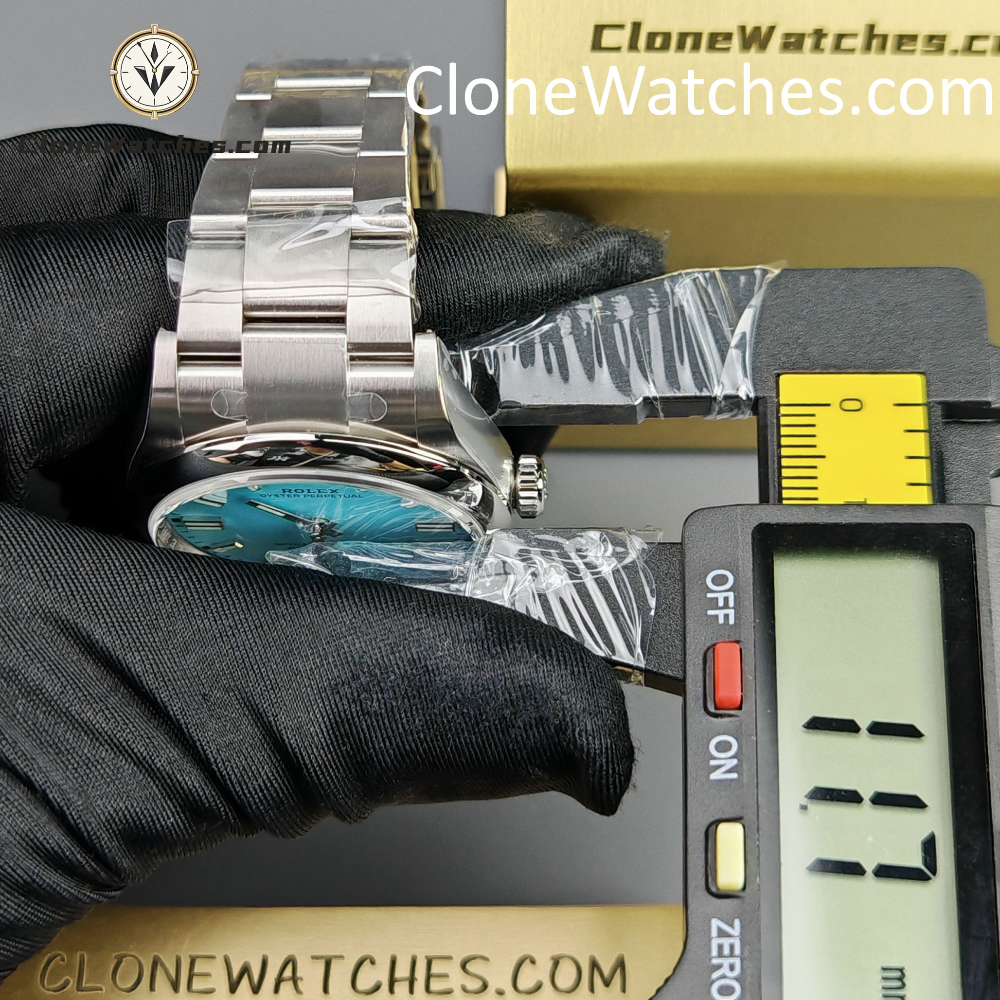 Rolex Super Clone Watches 1:1 Oyster Perpetual Turquoise Blue Dial 36mm M126000-0006 3230 Movement