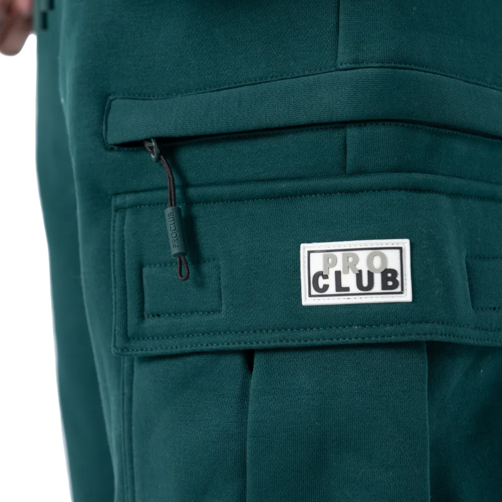 Pro Club Men's Heavyweight Basic Open Leg Cargo Sweatpant