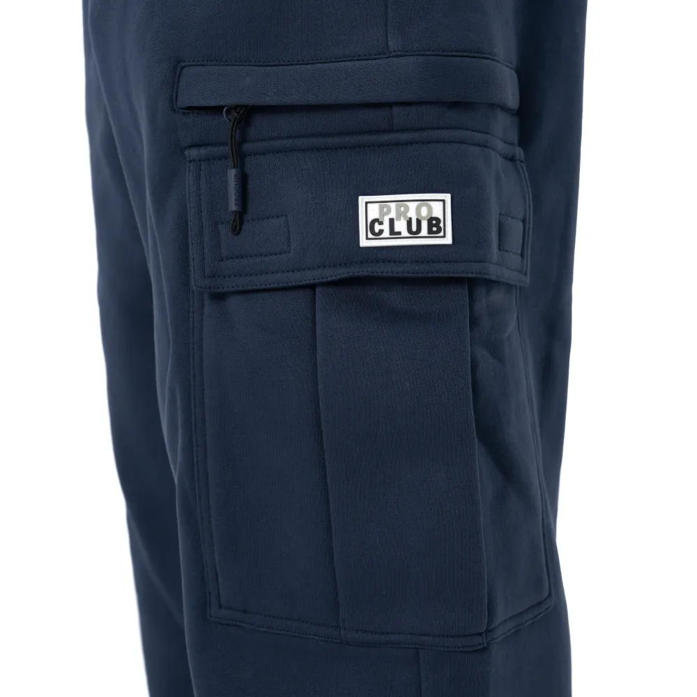 Pro Club Men's Heavyweight Basic Open Leg Cargo Sweatpant