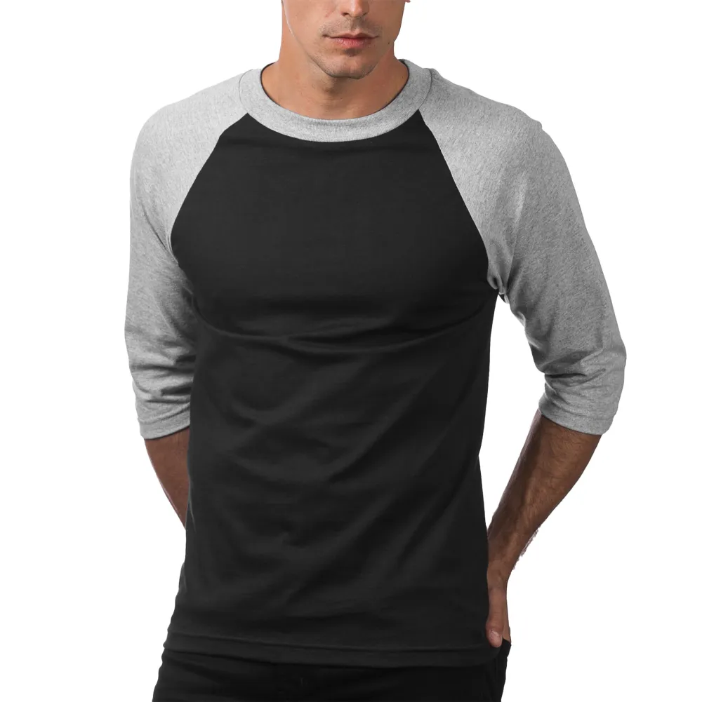 Pro Club Men's 3/4 Sleeve Crew Neck Baseball Shirt