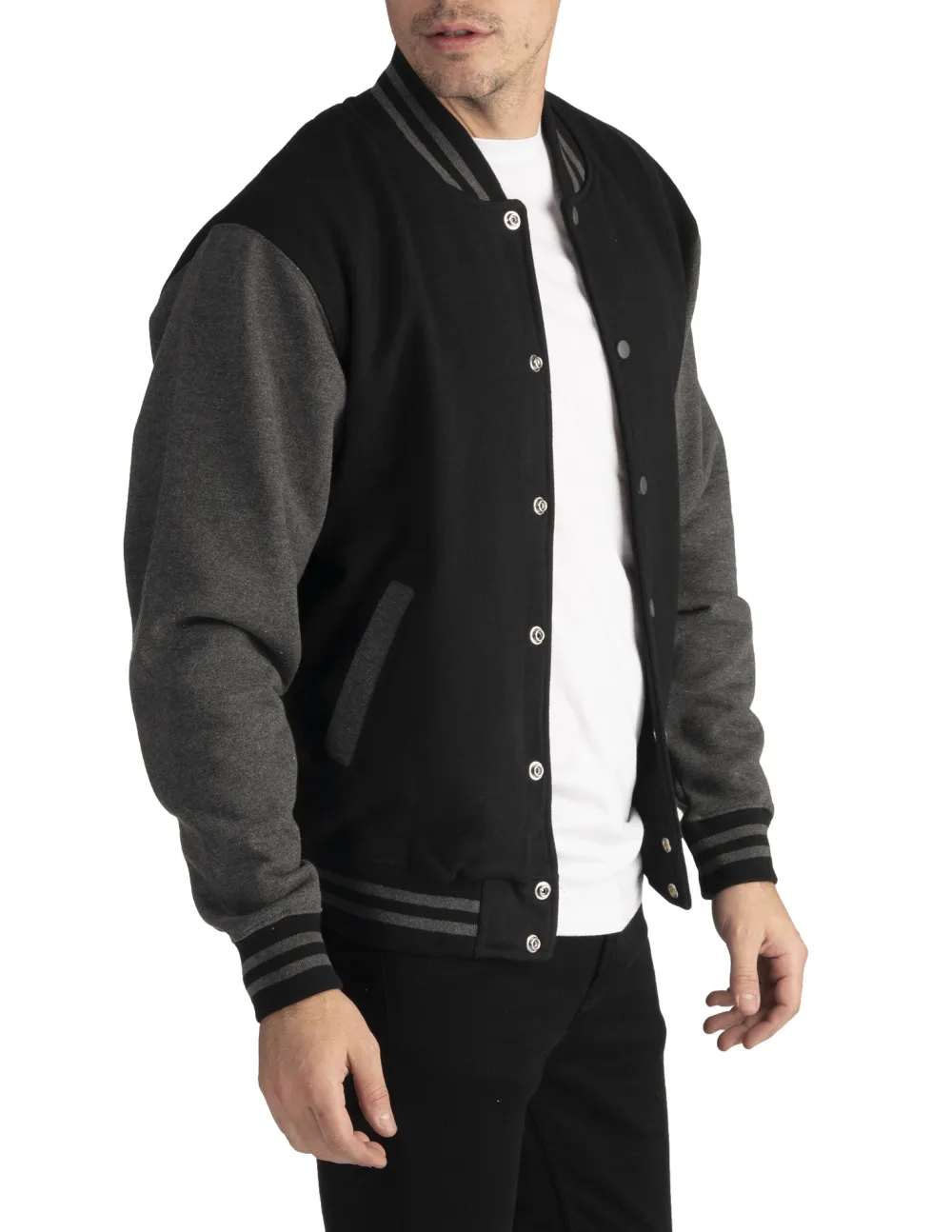 Pro Club Men's Varsity Fleece Baseball Jacket