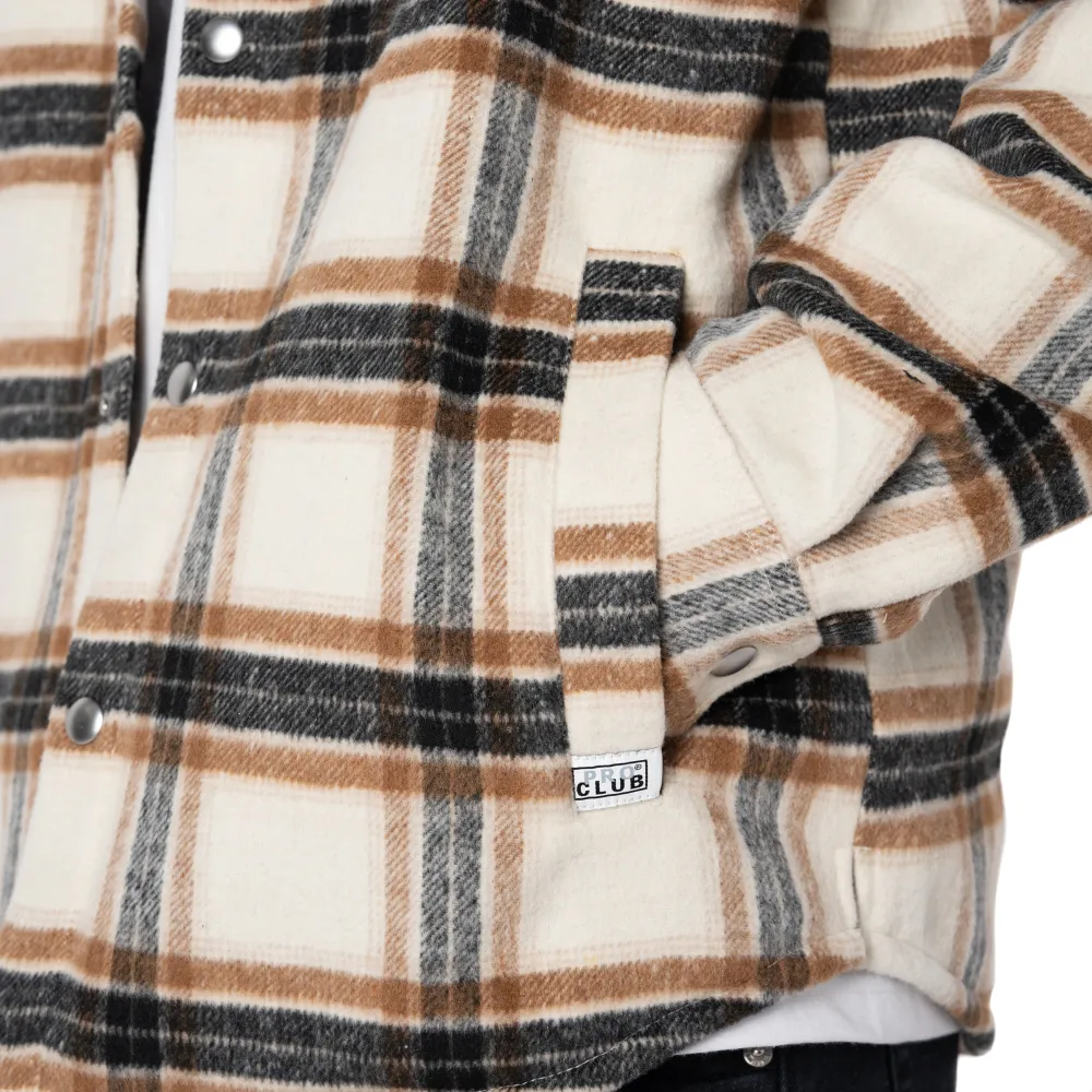 Pro Club Men's Heavyweight Flannel Shirt Jacket