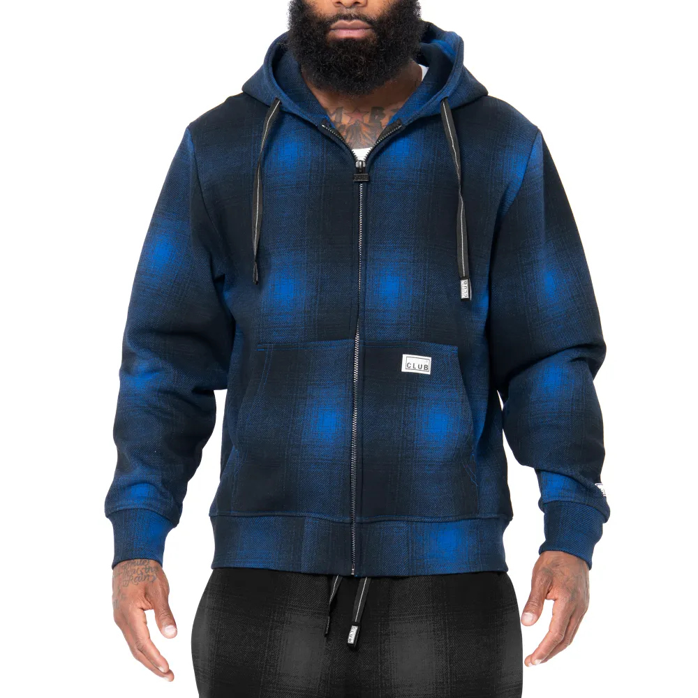 Pro Club Men's Heavyweight Ombre Fleece Zip-Up